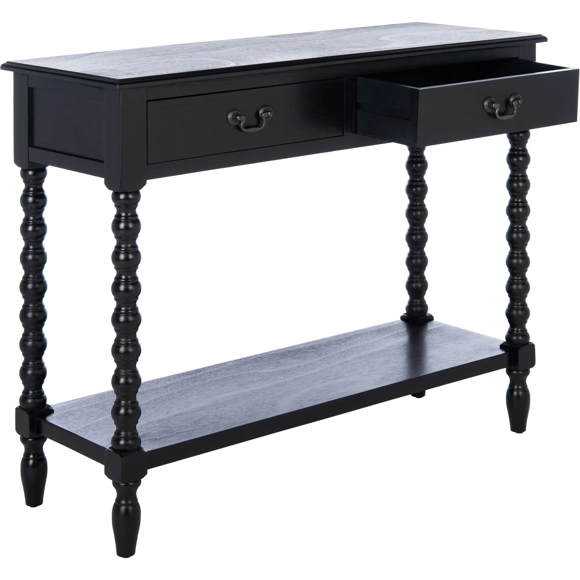 Atalia 2 Drawer Console Table Black - Image 2