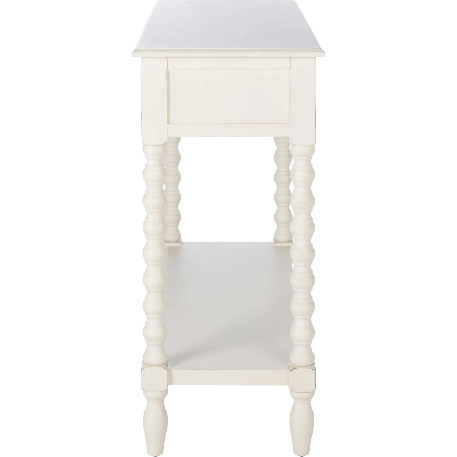Atalia 2 Drawer Console Table Distressed White - Image 3