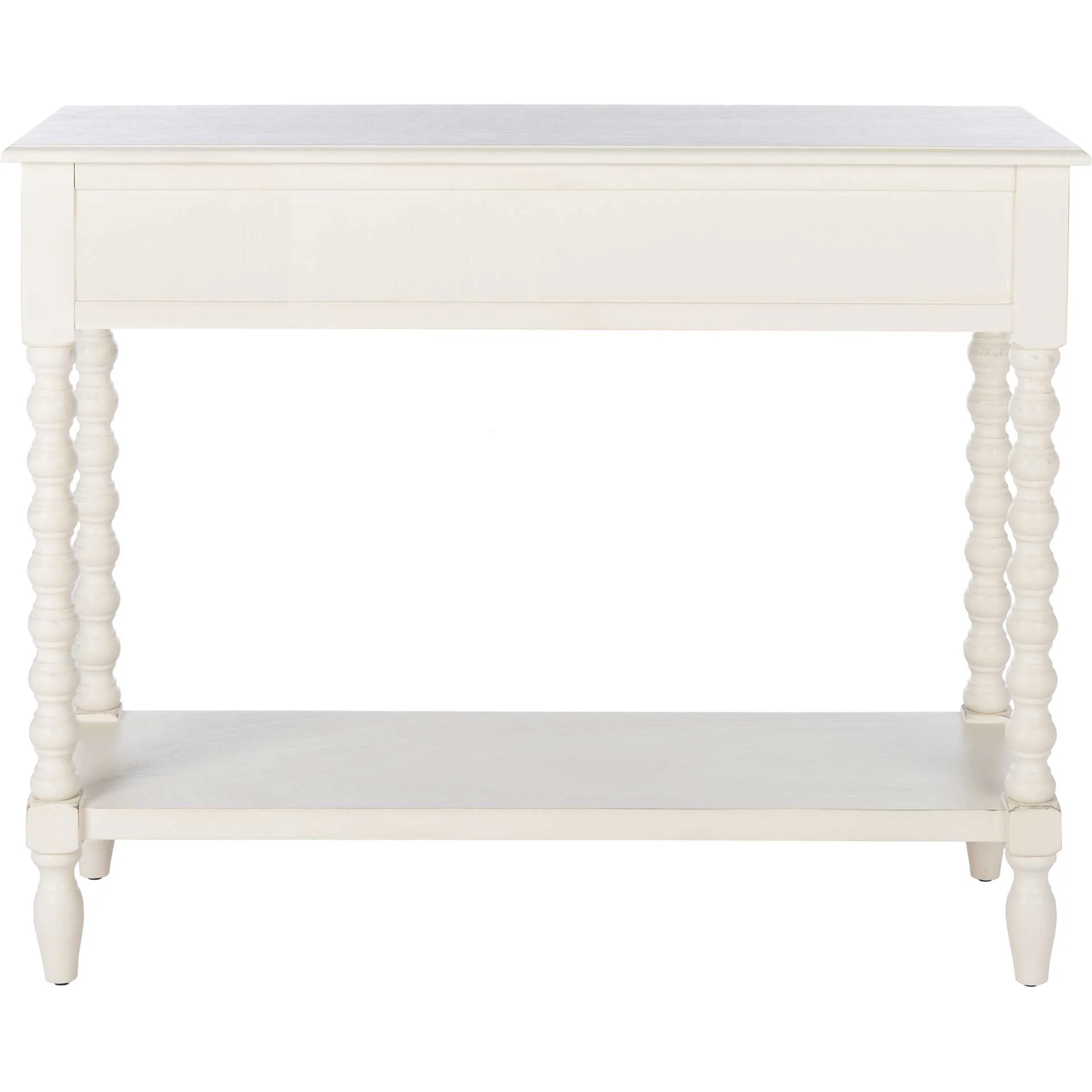 Atalia 2 Drawer Console Table Distressed White - Image 4