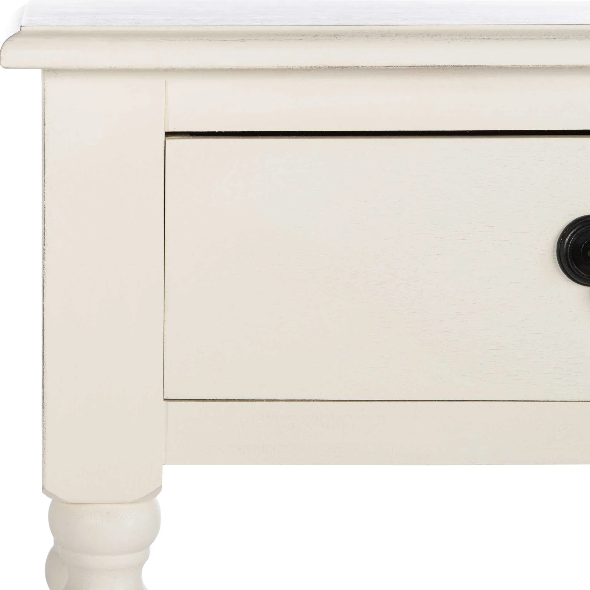 Atalia 2 Drawer Console Table Distressed White - Image 5