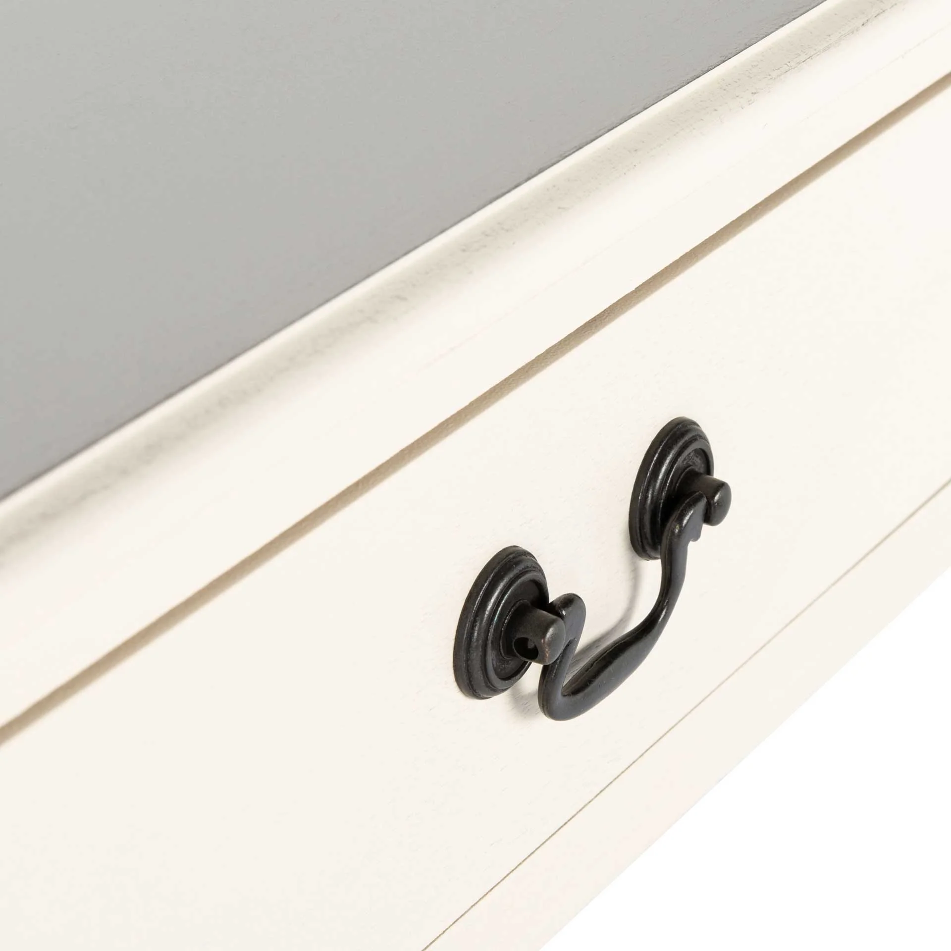 Atalia 2 Drawer Console Table Distressed White - Image 6
