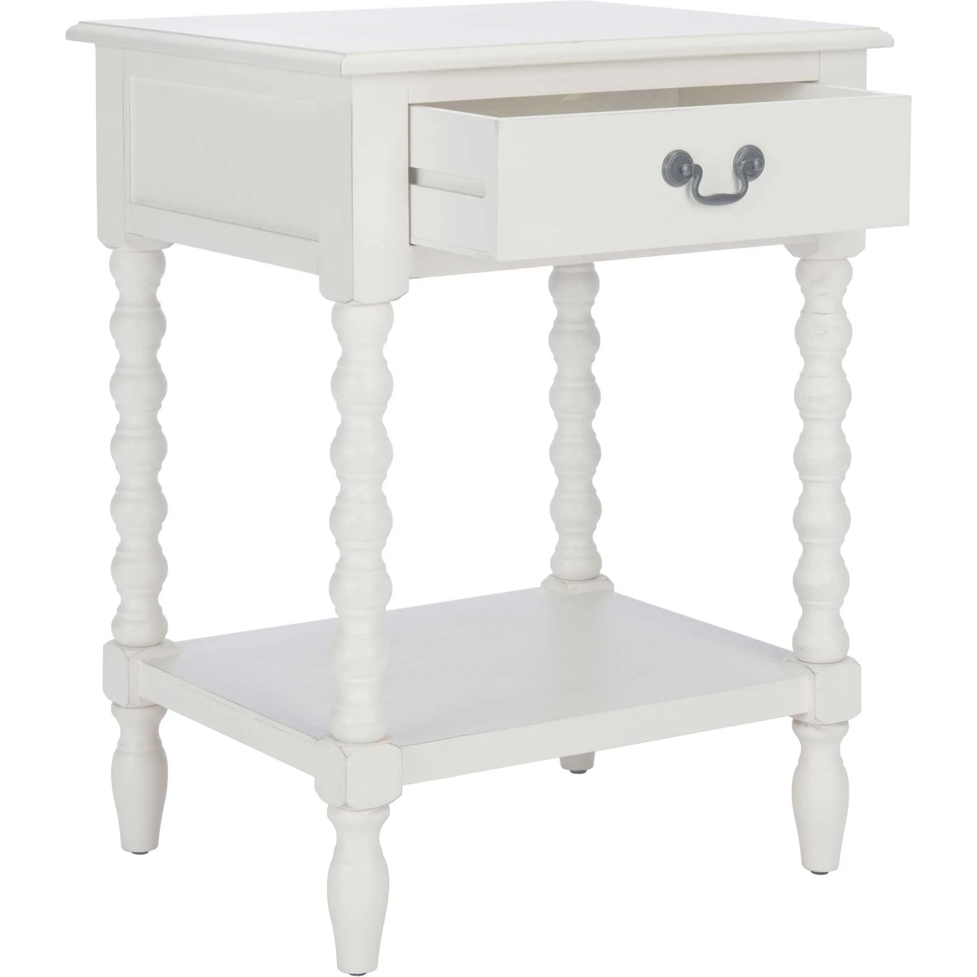 Atalia Accent Table Distressed White - Image 2
