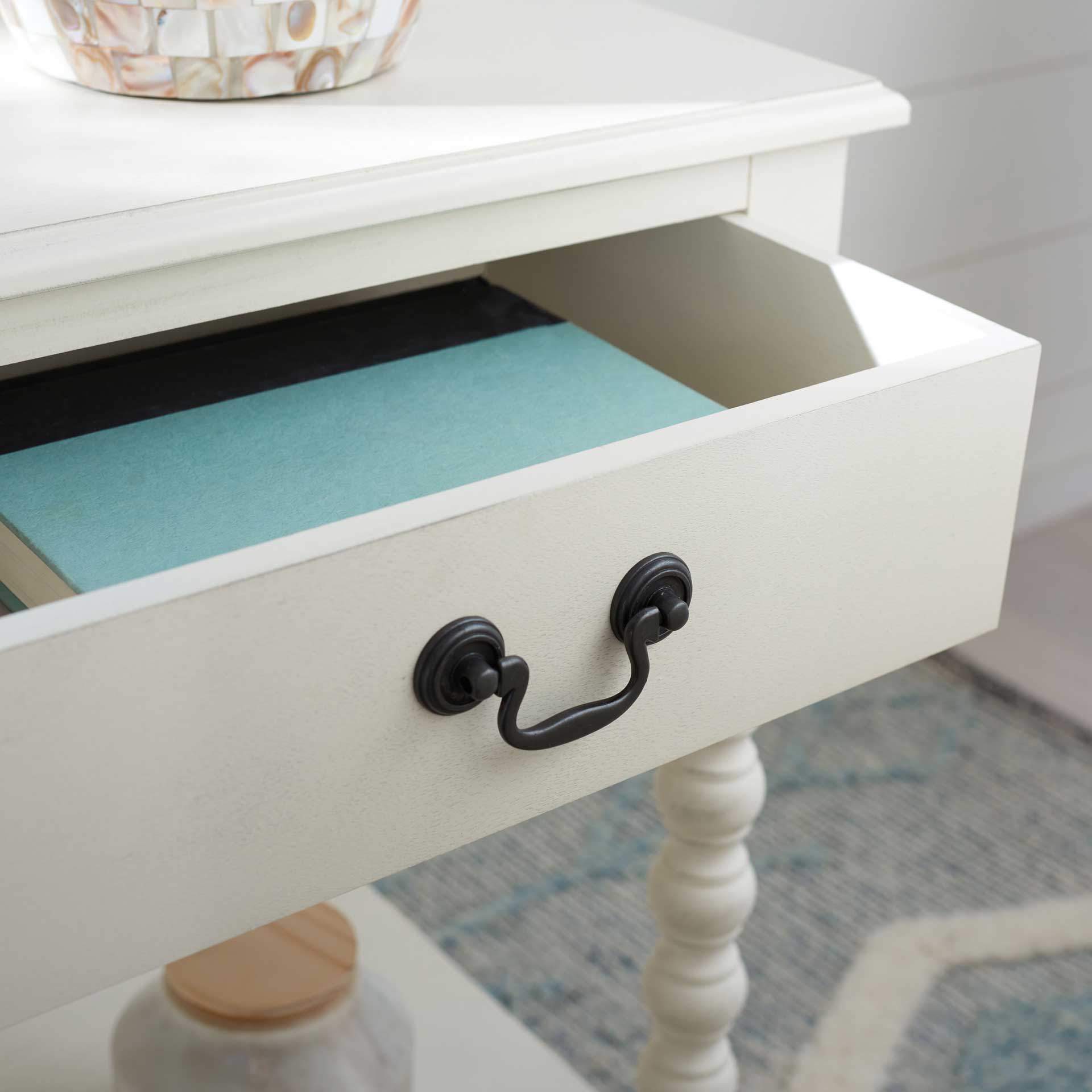 Atalia Accent Table Distressed White - Image 7