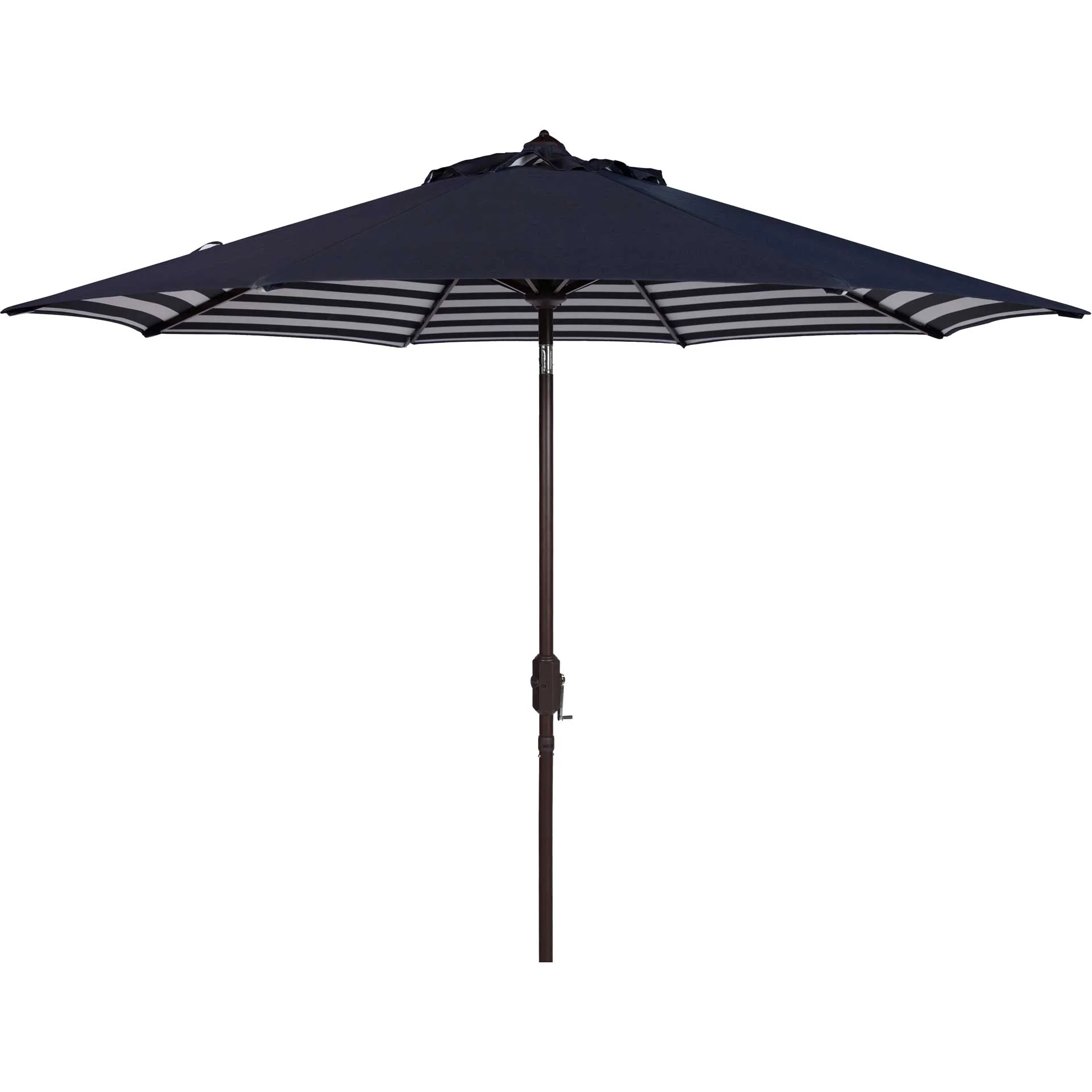 Atara Striped Outdoor Auto Tilt Umbrella Navy/White - Image 2