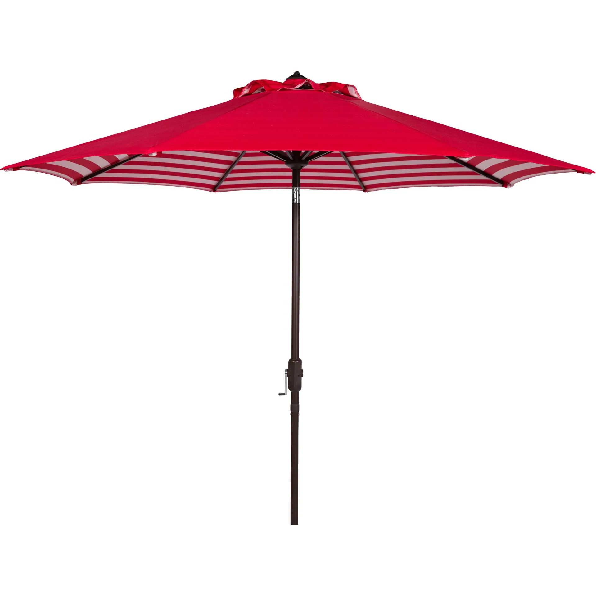 Atara Striped Outdoor Auto Tilt Umbrella Red/White - Image 2