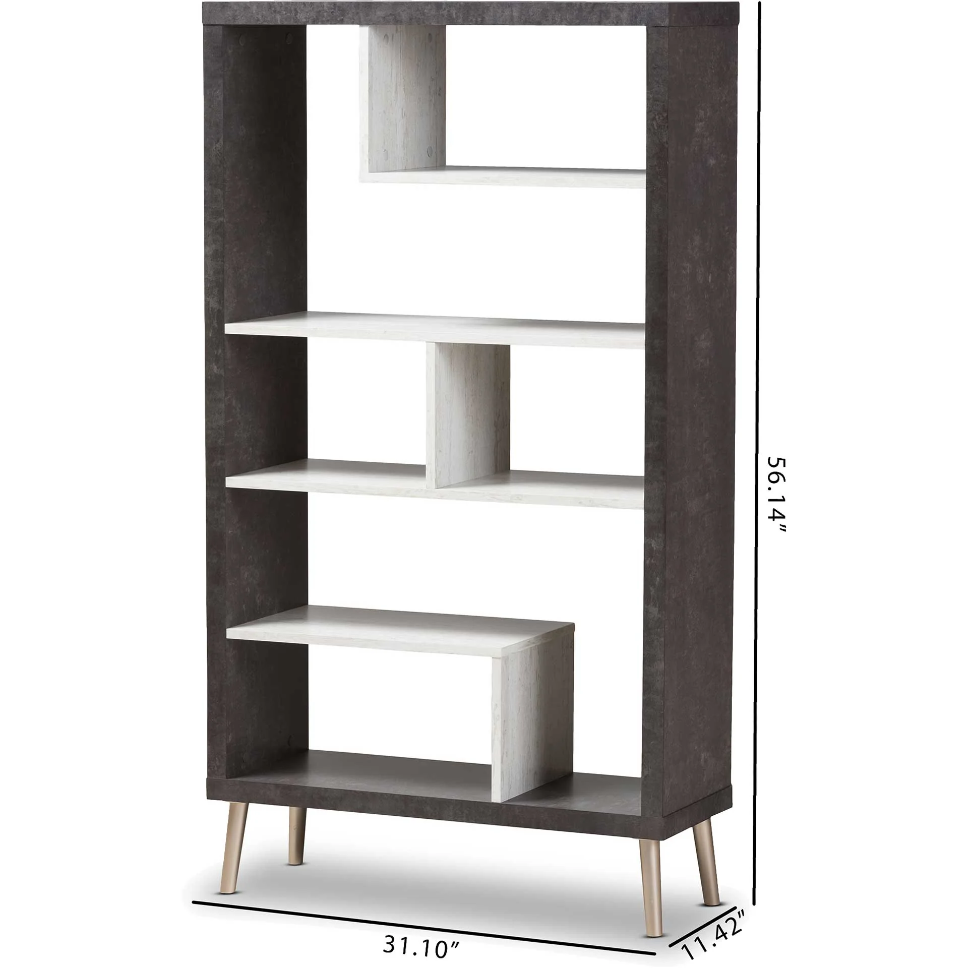 Athena Display Shelf Dark Gray/Light Gray - Image 8