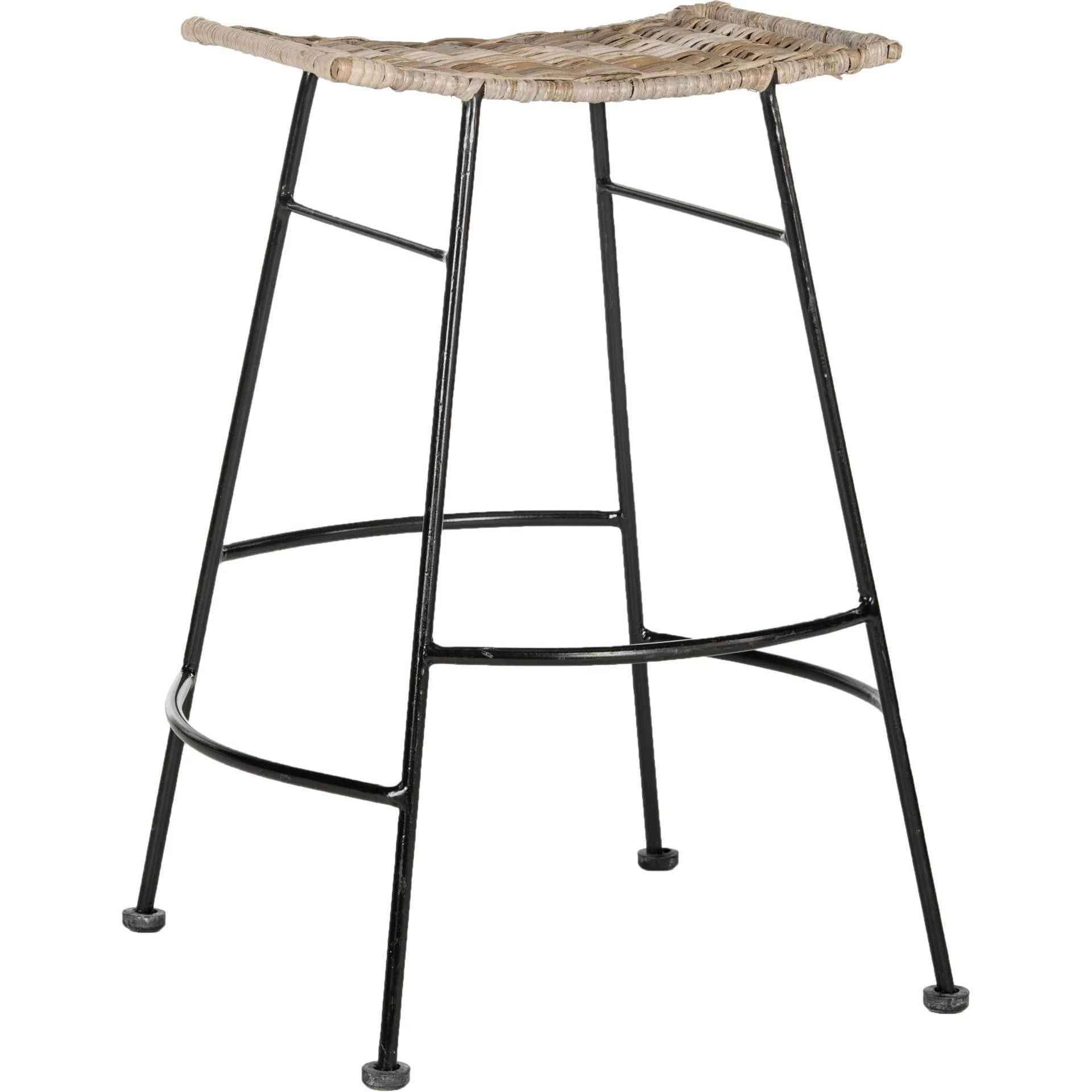 Athena Rattan Seat Bar Stool (Set of 2) - Image 5