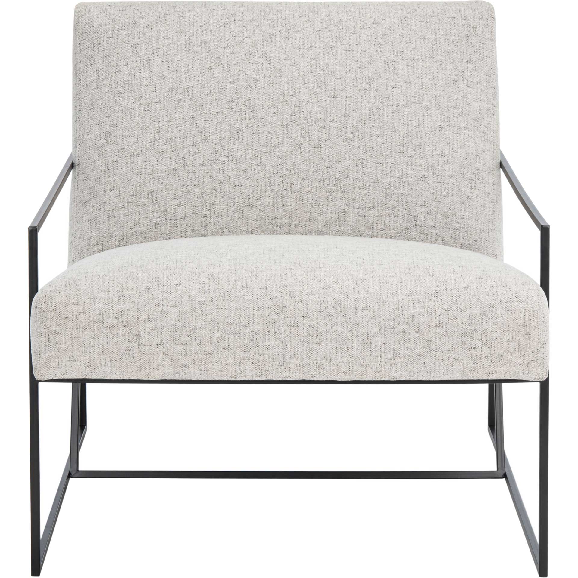 Atka Arm Chair Light Gray/Black Legs - Image 2