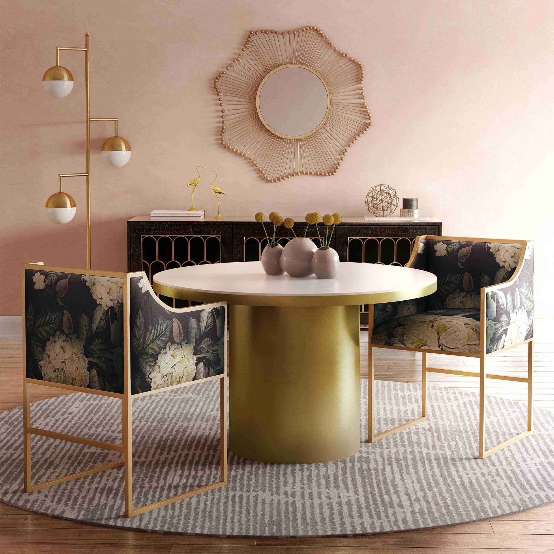 Atka Velvet Chair Multi - Image 7