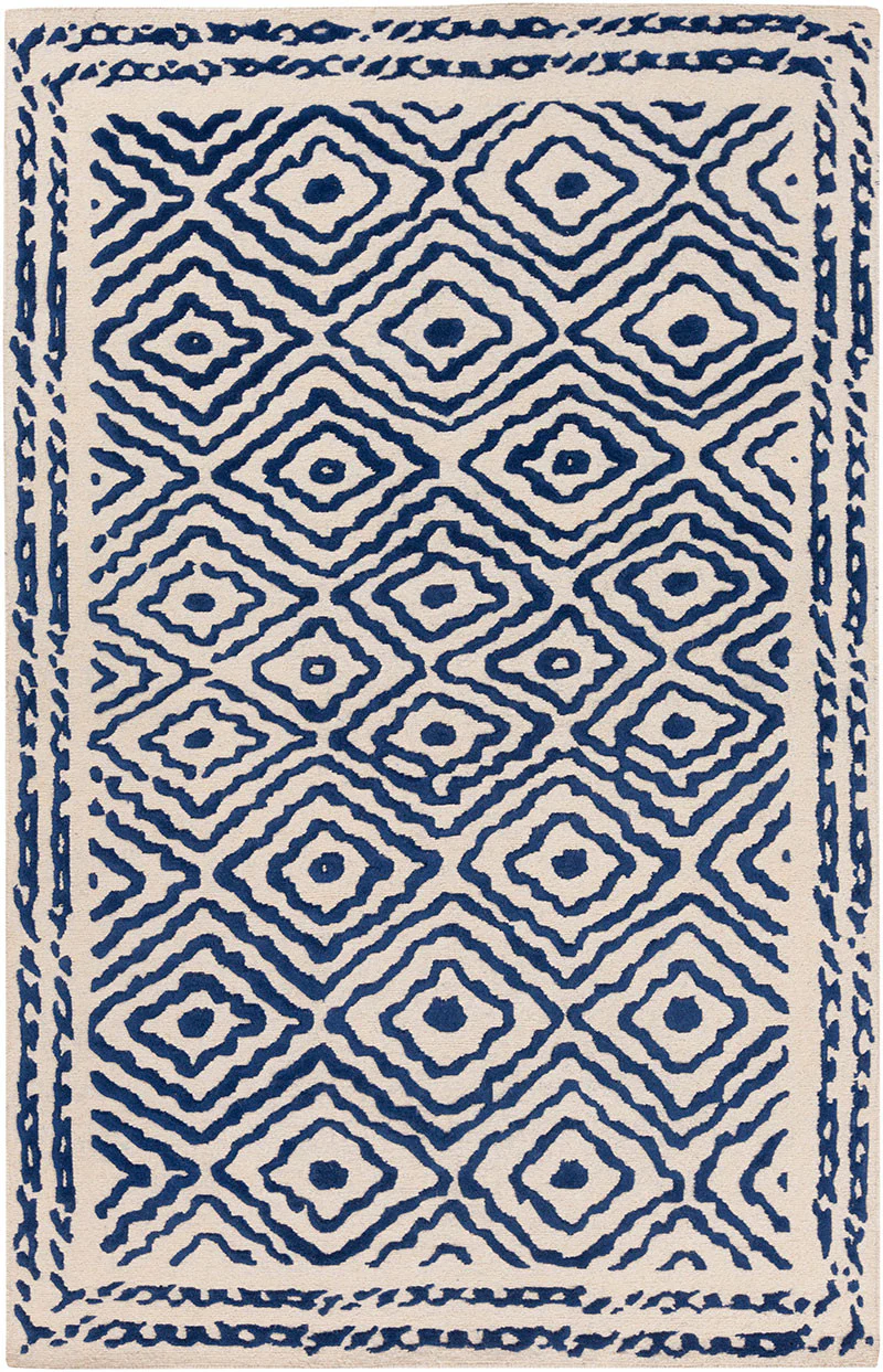 Atlas Cobalt/Beige Area Rug - Image 2