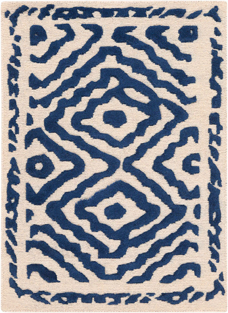 Atlas Cobalt/Beige Area Rug - Image 3
