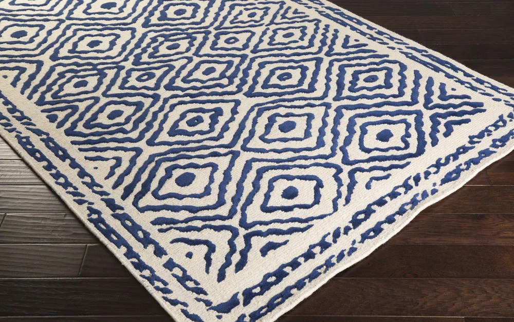 Atlas Cobalt/Beige Area Rug - Image 4