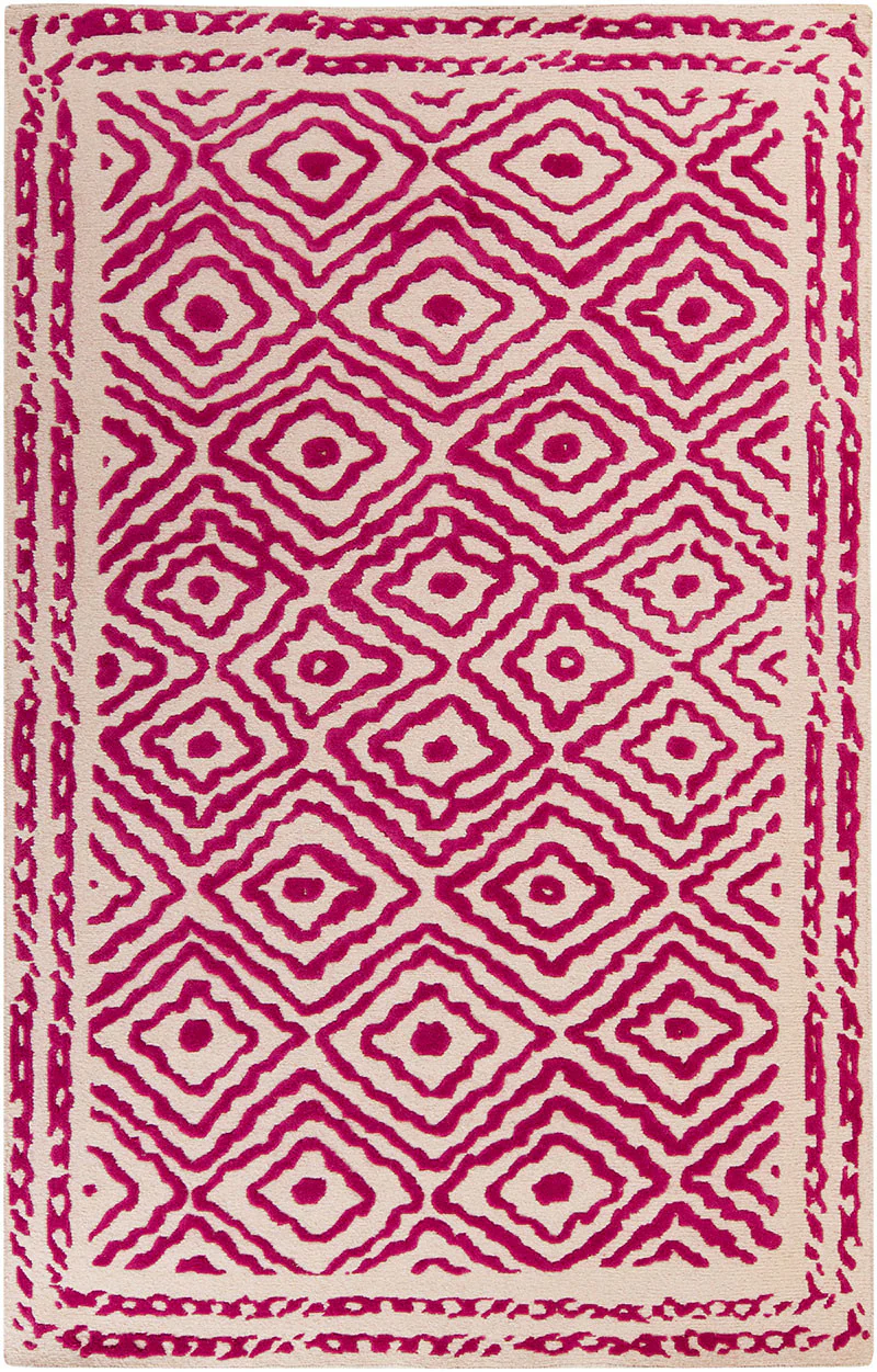 Atlas Magenta/Beige Area Rug - Image 2