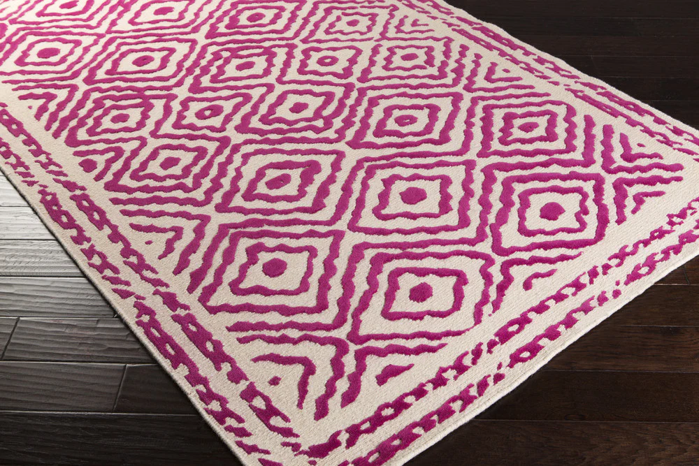 Atlas Magenta/Beige Area Rug - Image 3