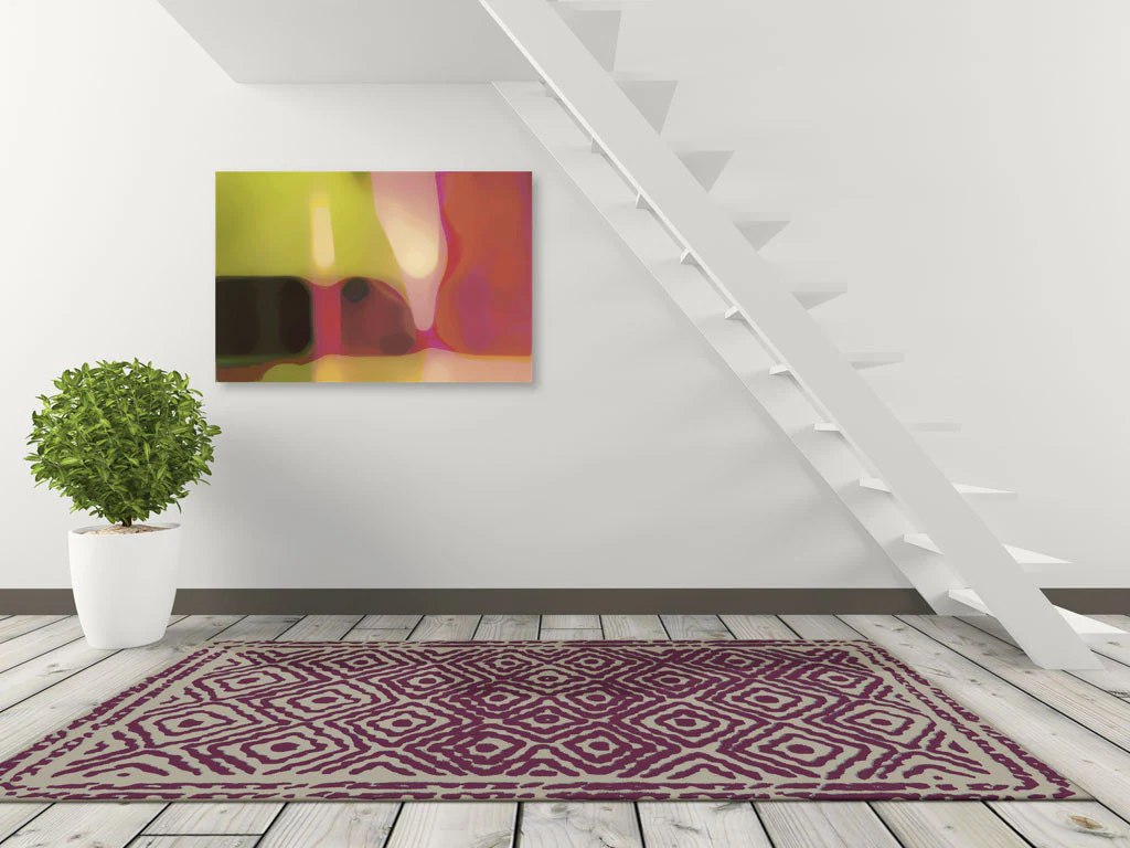 Atlas Magenta/Beige Area Rug - Image 4