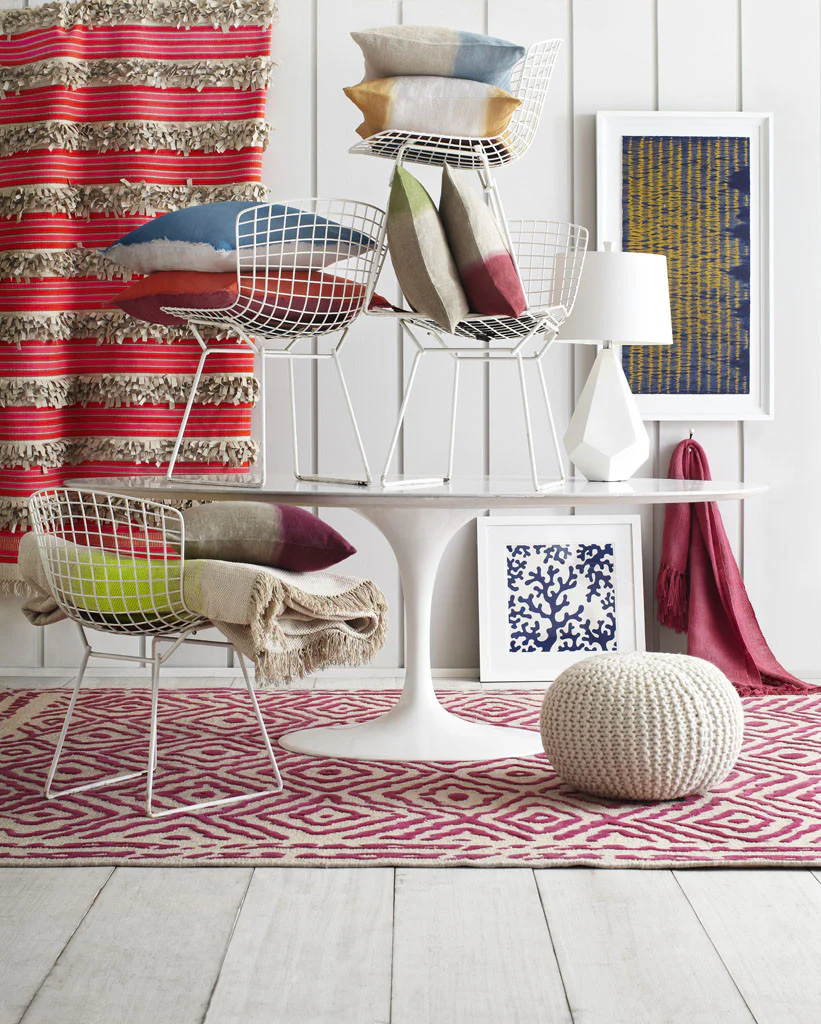 Atlas Magenta/Beige Area Rug - Image 5