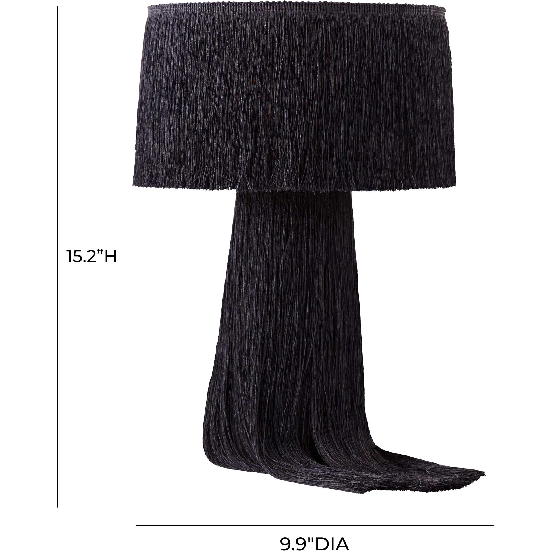 Atlas Tassel Table Lamp Black - Image 5