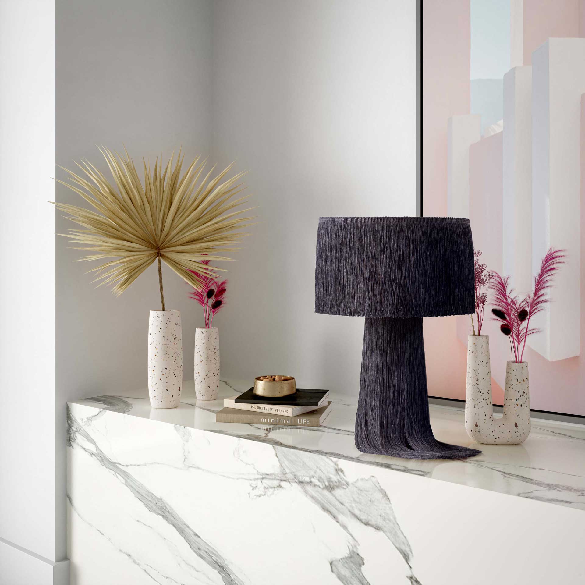 Atlas Tassel Table Lamp Black - Image 6