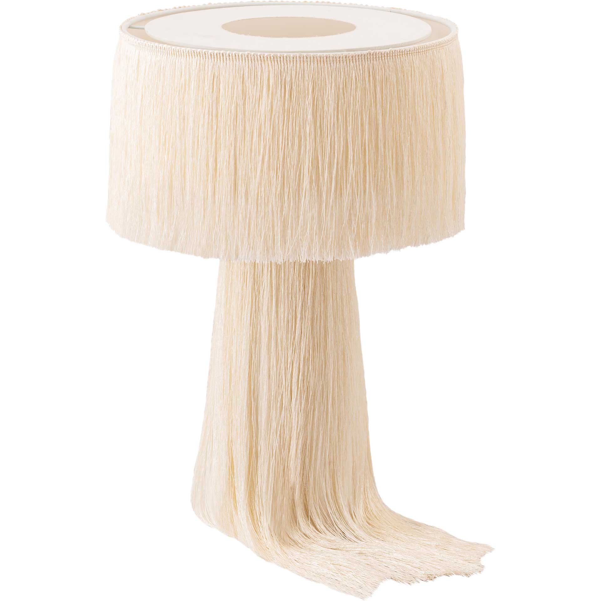 Atlas Tassel Table Lamp Cream - Image 2