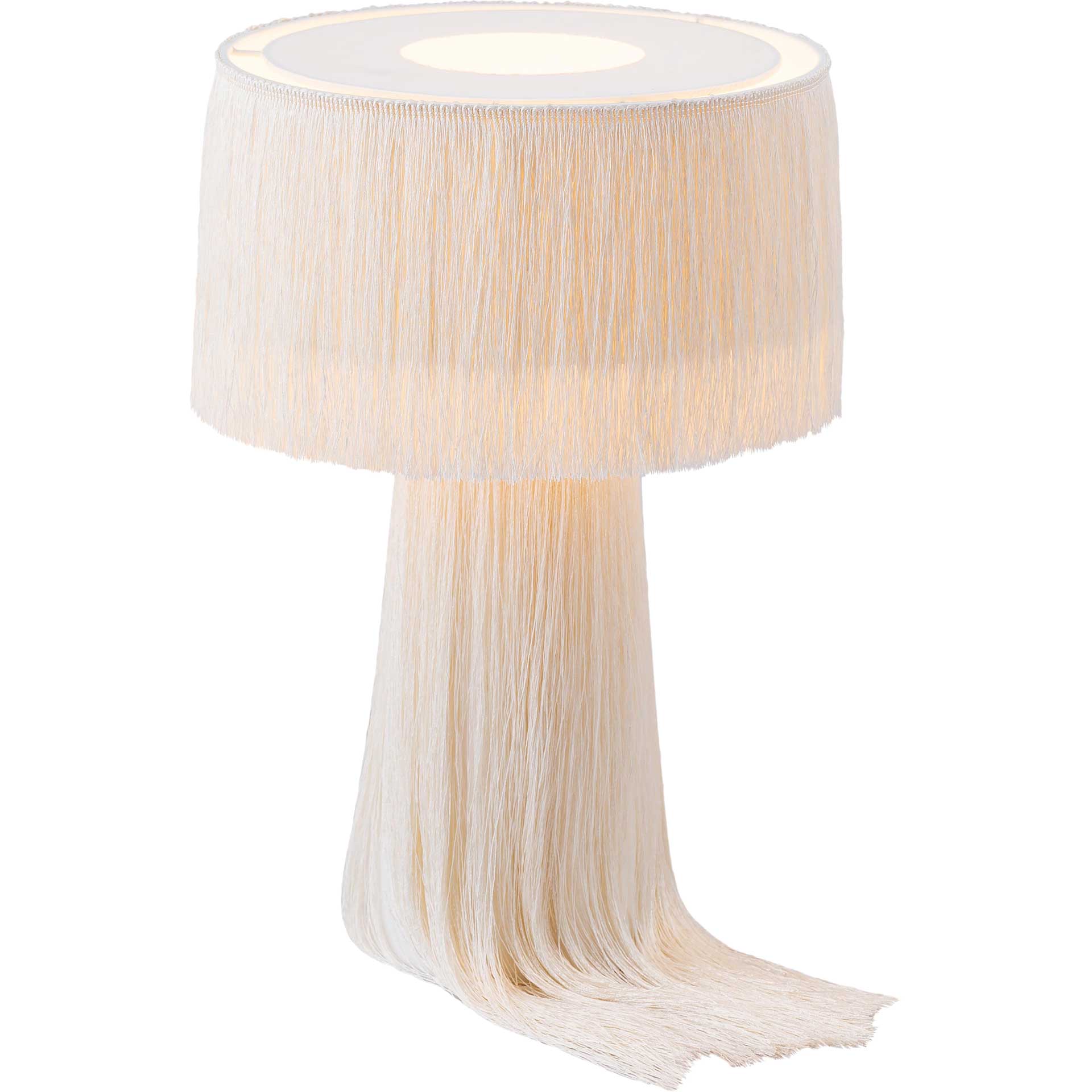 Atlas Tassel Table Lamp Cream - Image 3