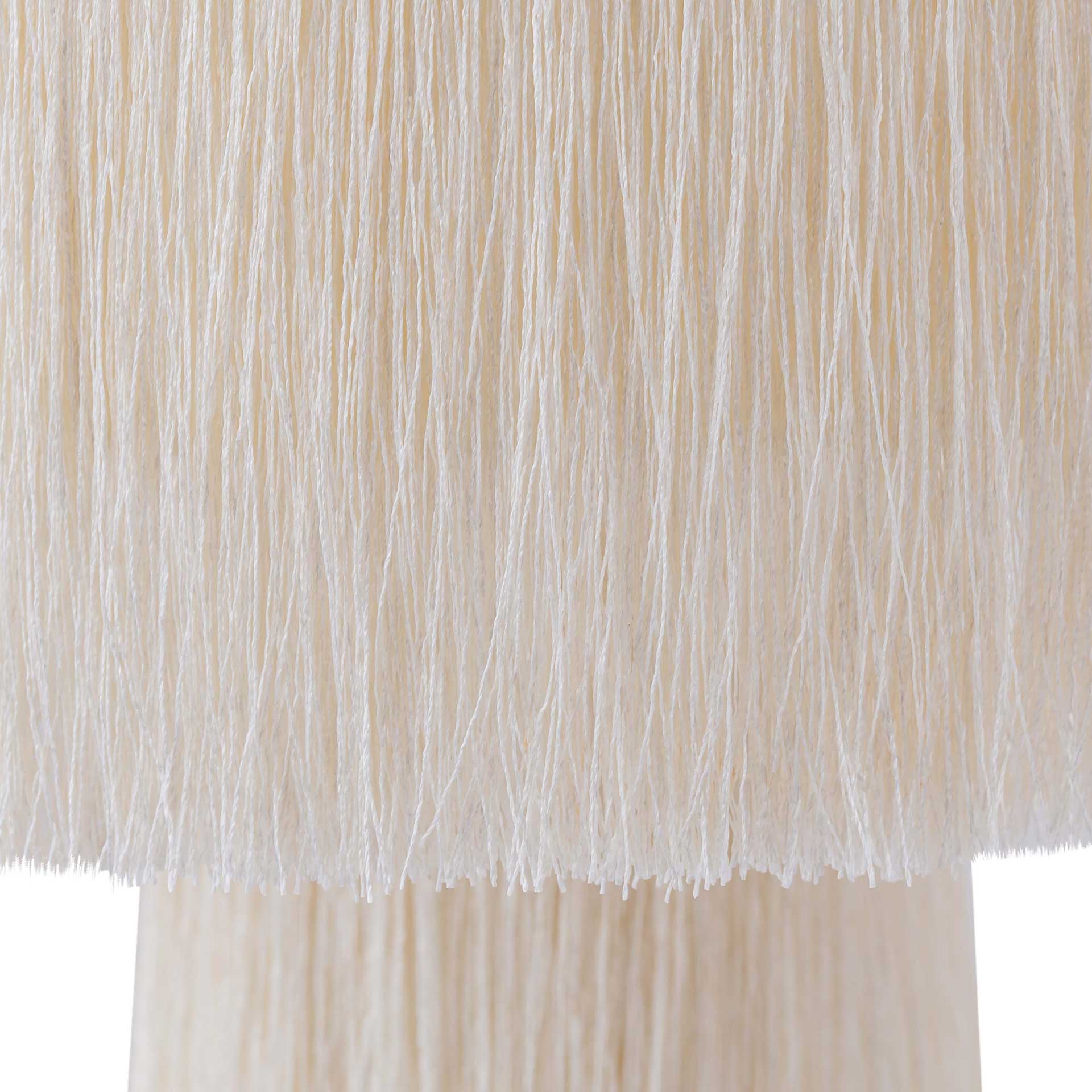Atlas Tassel Table Lamp Cream - Image 5