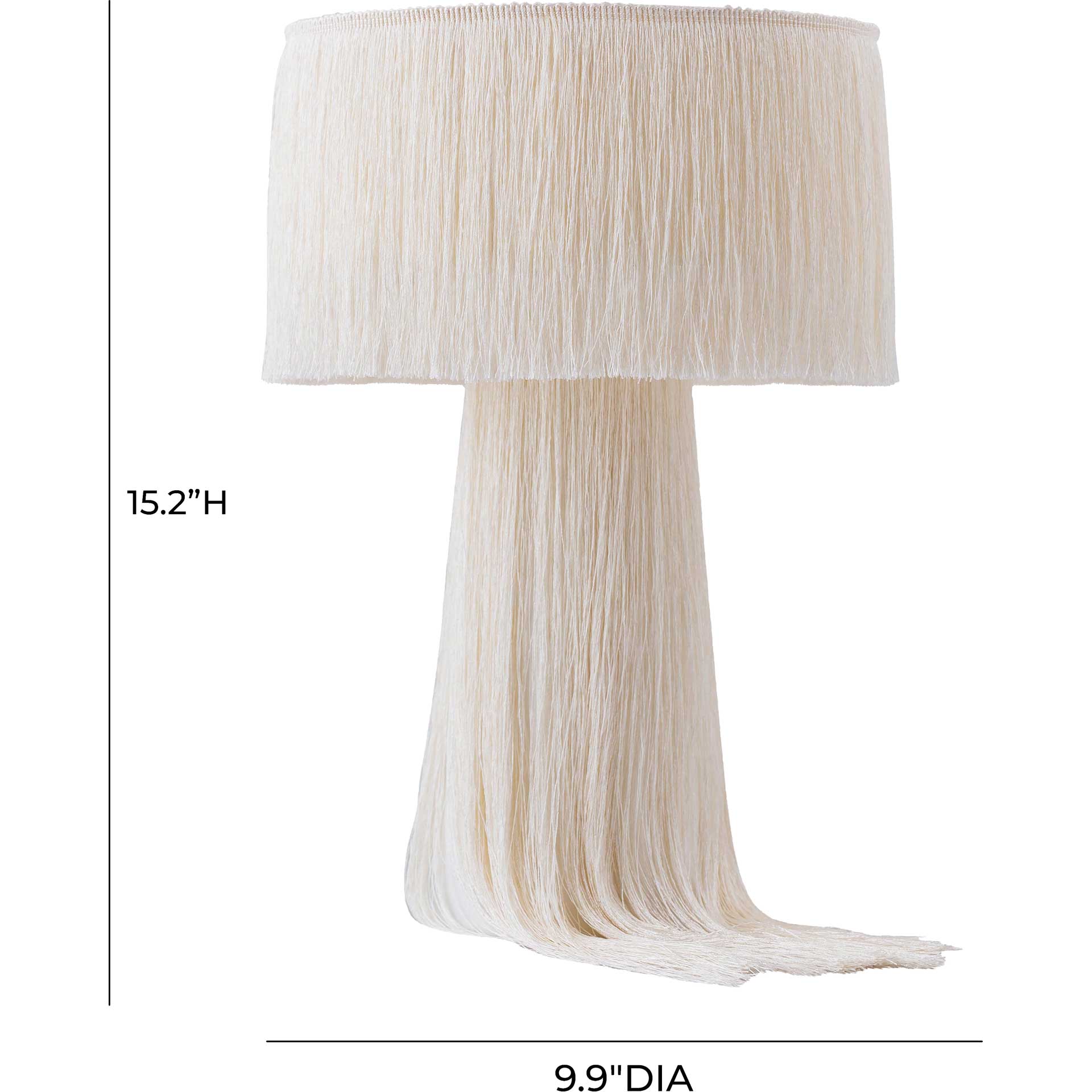 Atlas Tassel Table Lamp Cream - Image 6