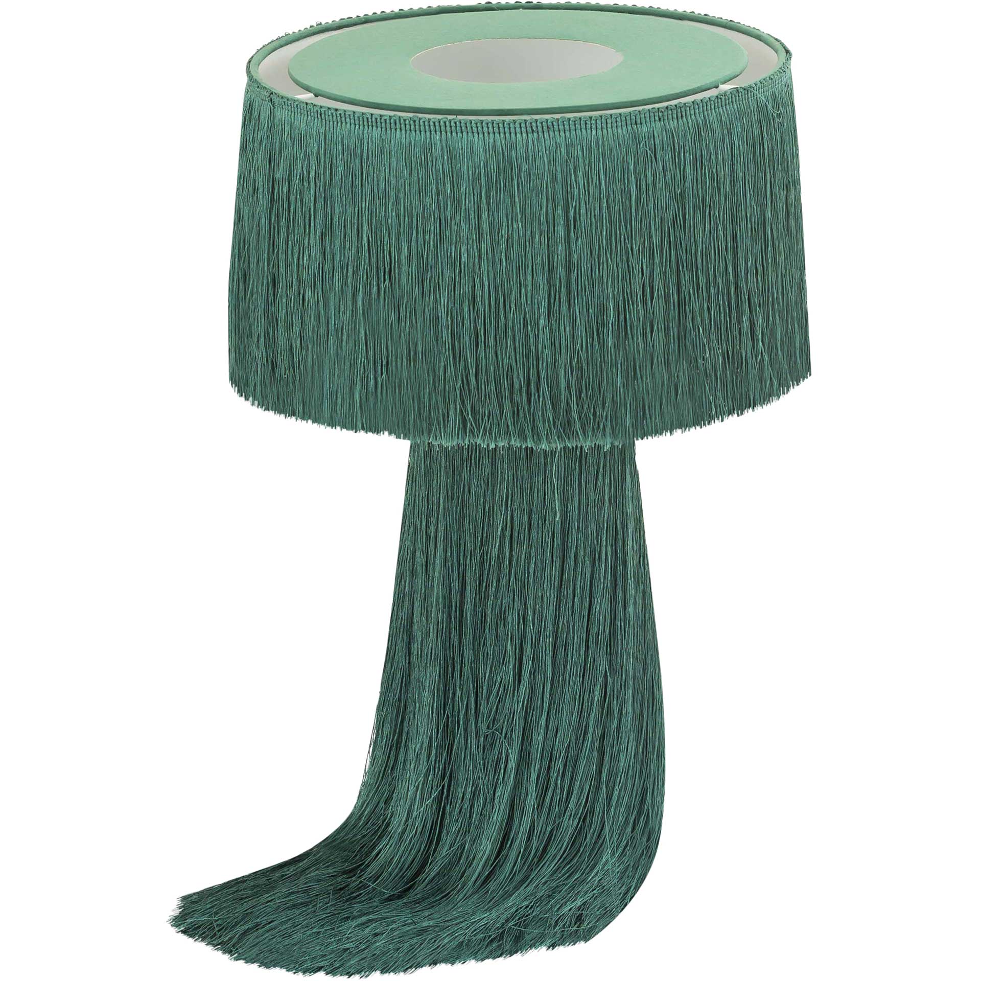 Atlas Tassel Table Lamp Emerald - Image 2