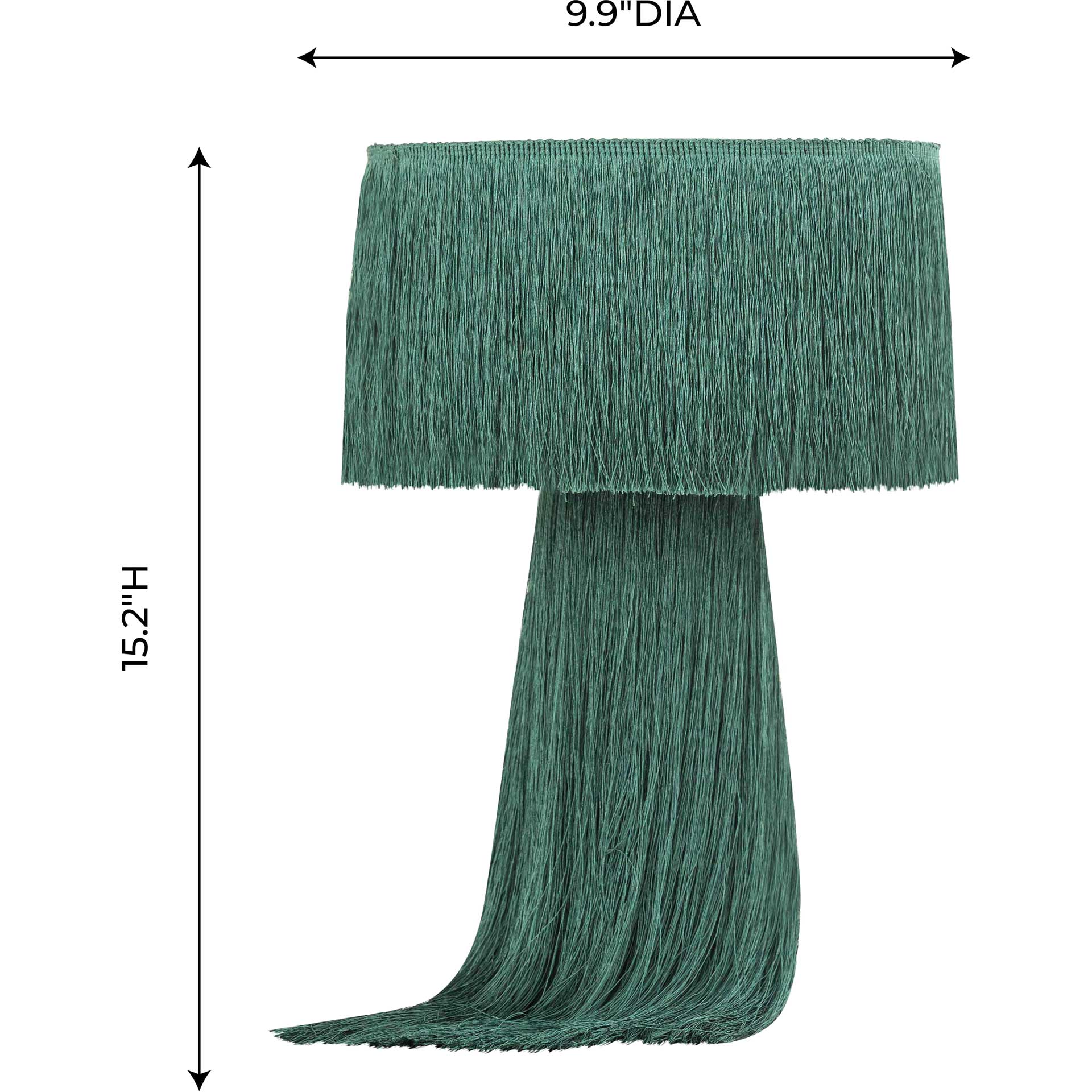 Atlas Tassel Table Lamp Emerald - Image 6