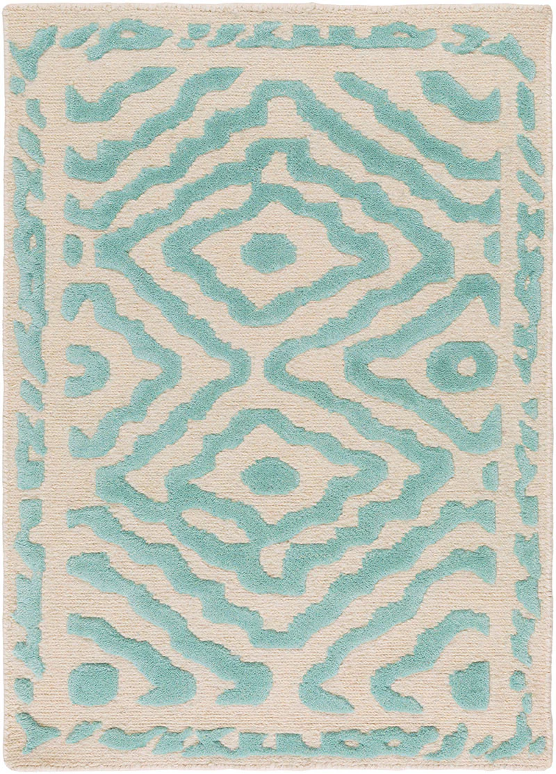 Atlas Teal/Beige Area Rug - Image 3