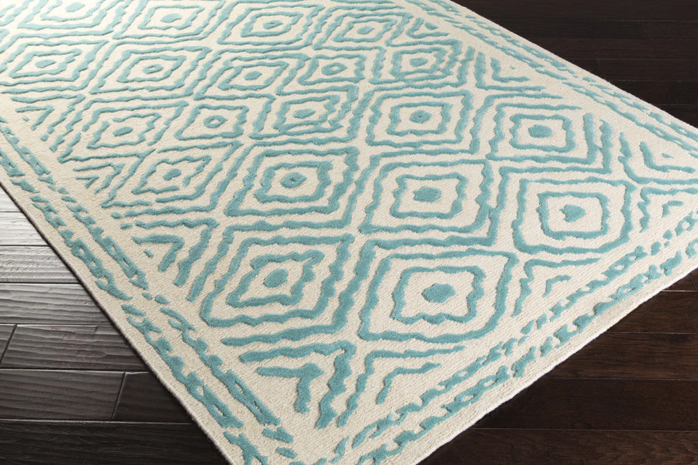 Atlas Teal/Beige Area Rug - Image 4