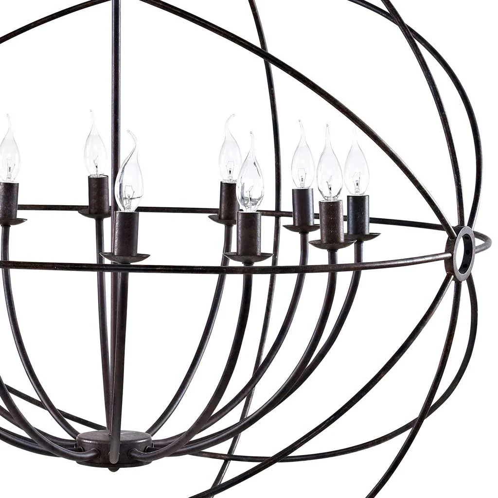 Atomic 39.5" Chandelier Brown - Image 3