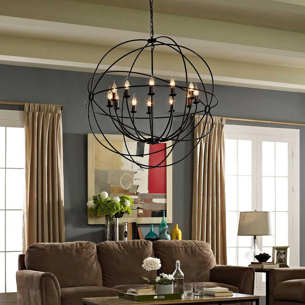 Atomic 39.5" Chandelier Brown - Image 4