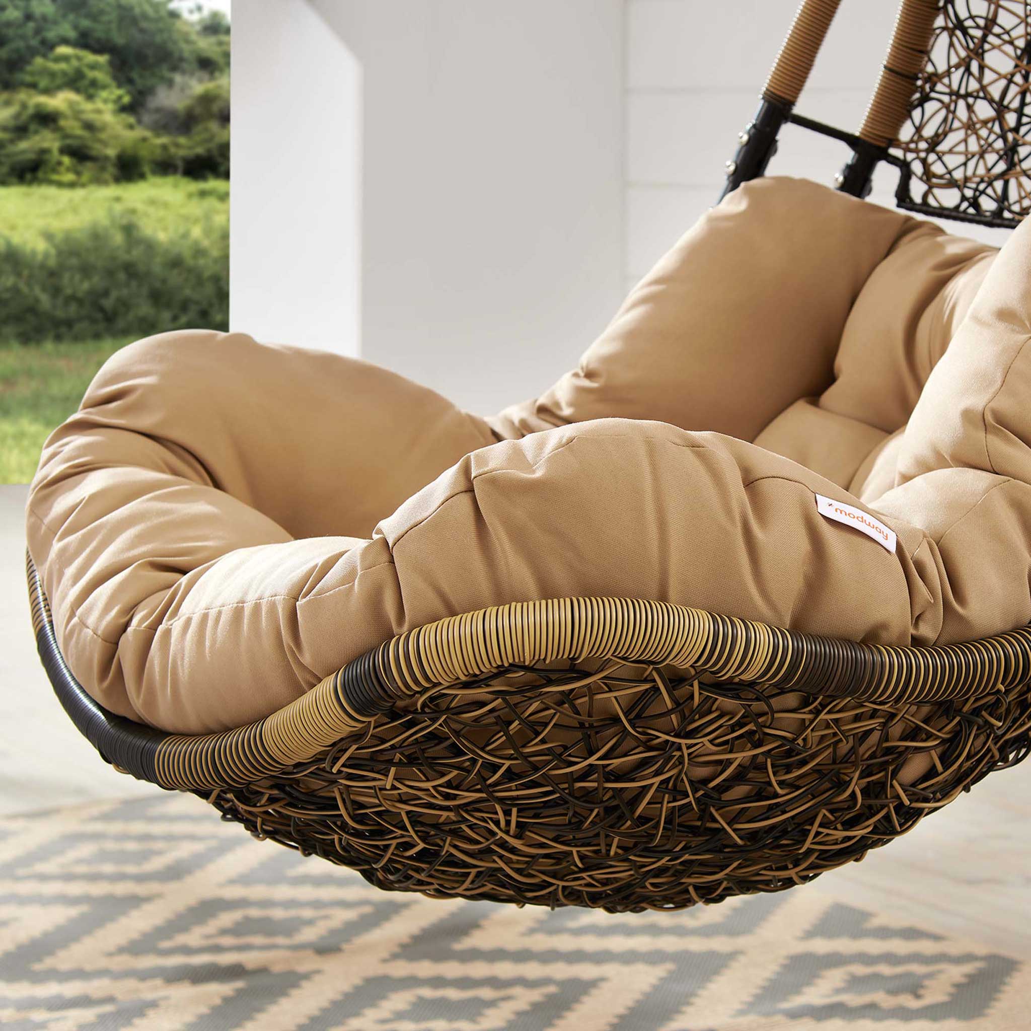 Attain Swing Chair With Stand Black Mocha - Image 8