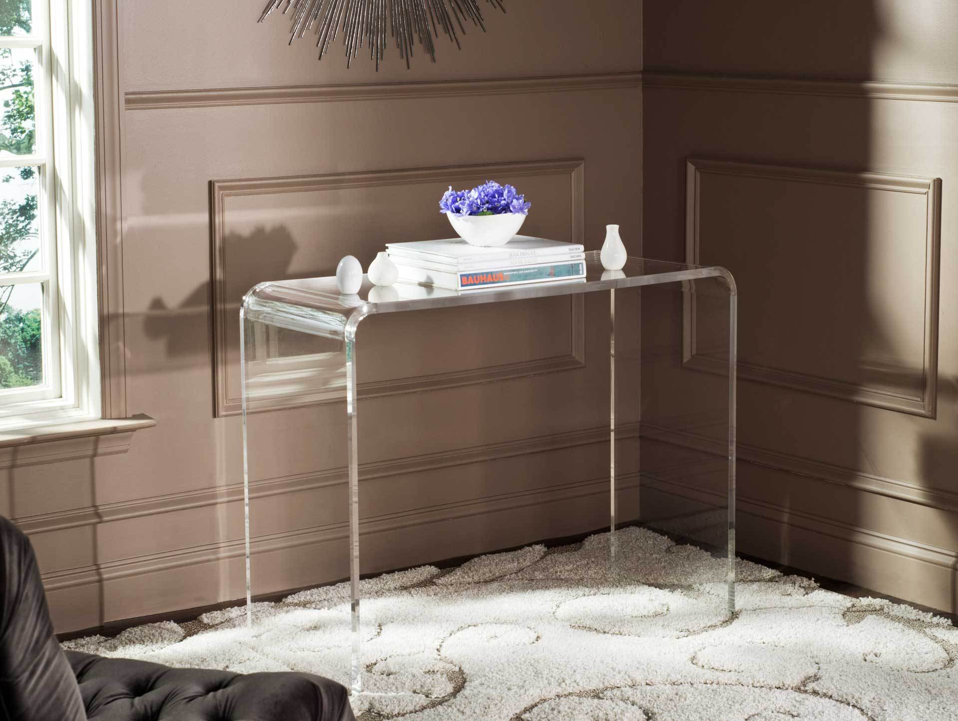 Atticus Acrylic Console Table - Image 4