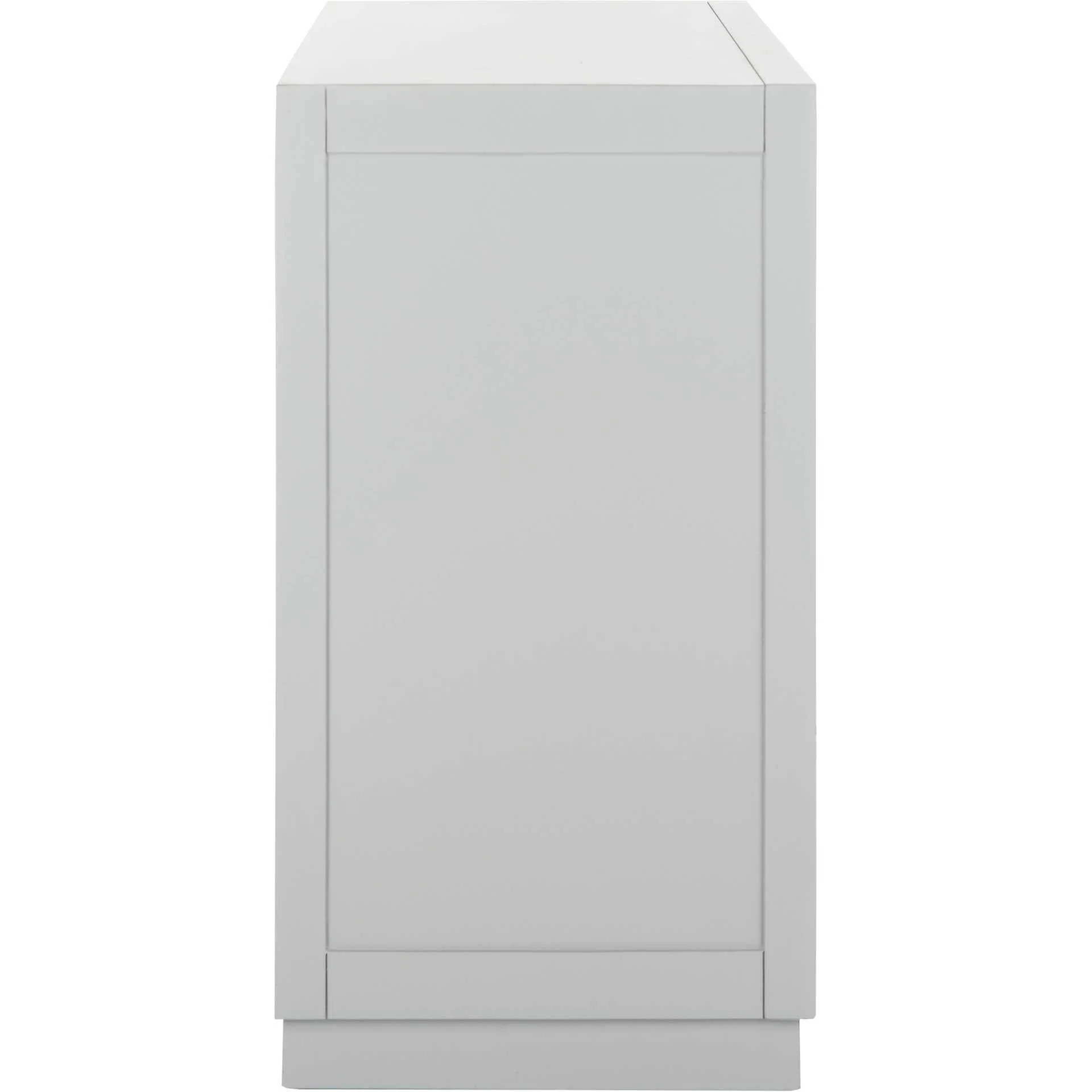 Aubrey 3 Drawer Chest Light Gray/Nickel - Image 3