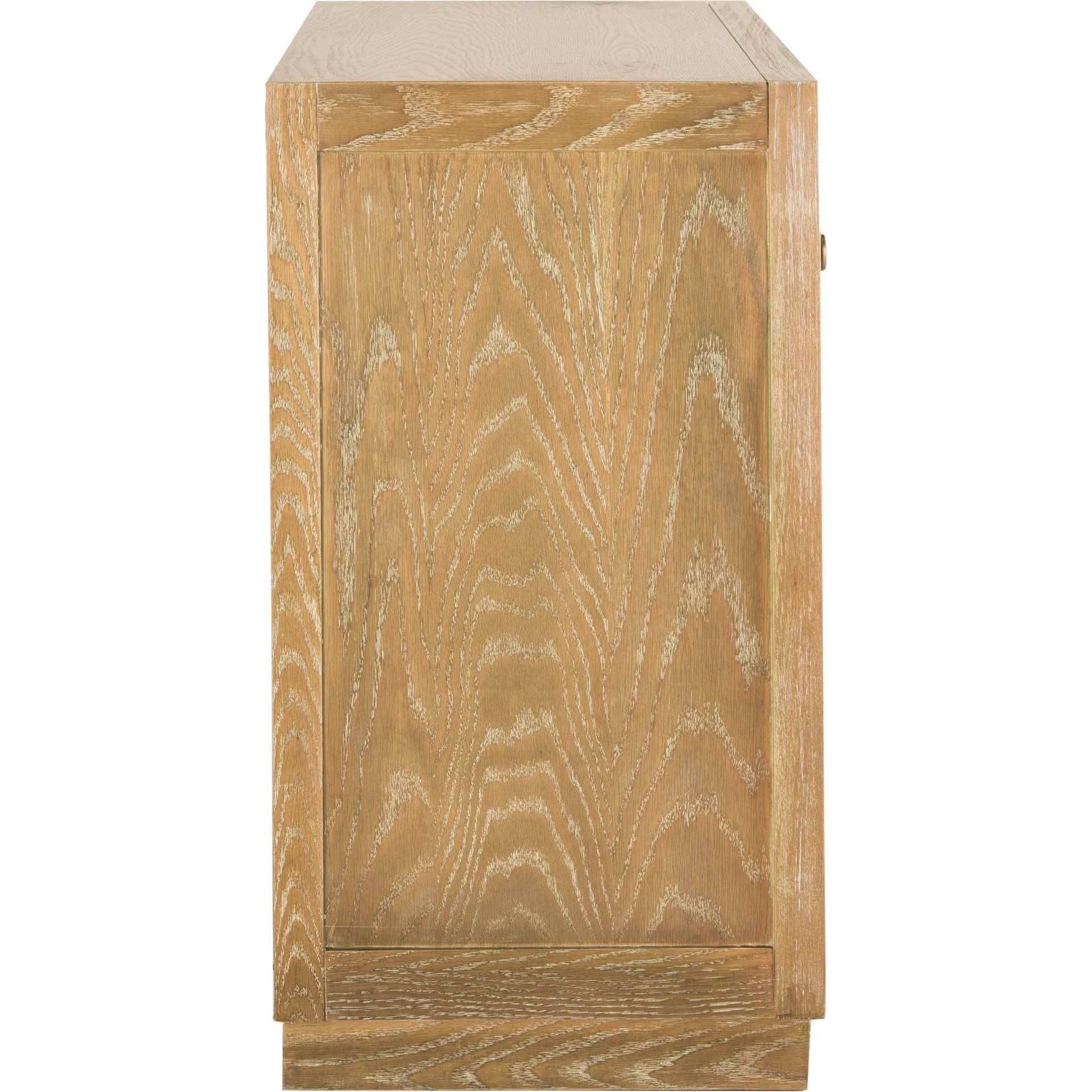 Aubrey 3 Drawer Chest Oak/Beige/Copper - Image 3