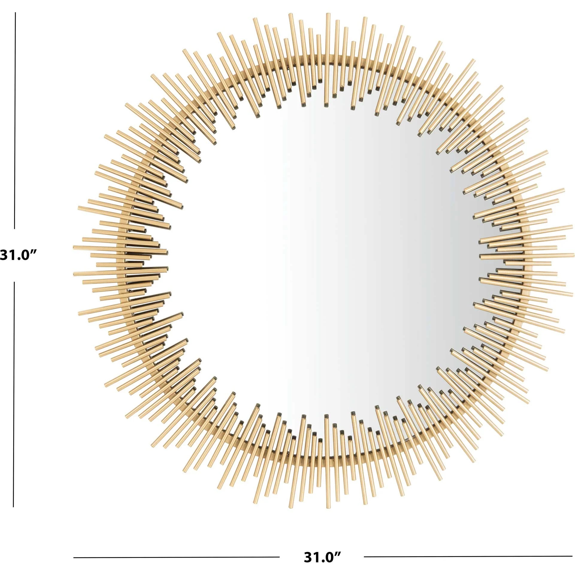 Aubriella Sunburst Mirror Gold - Image 2