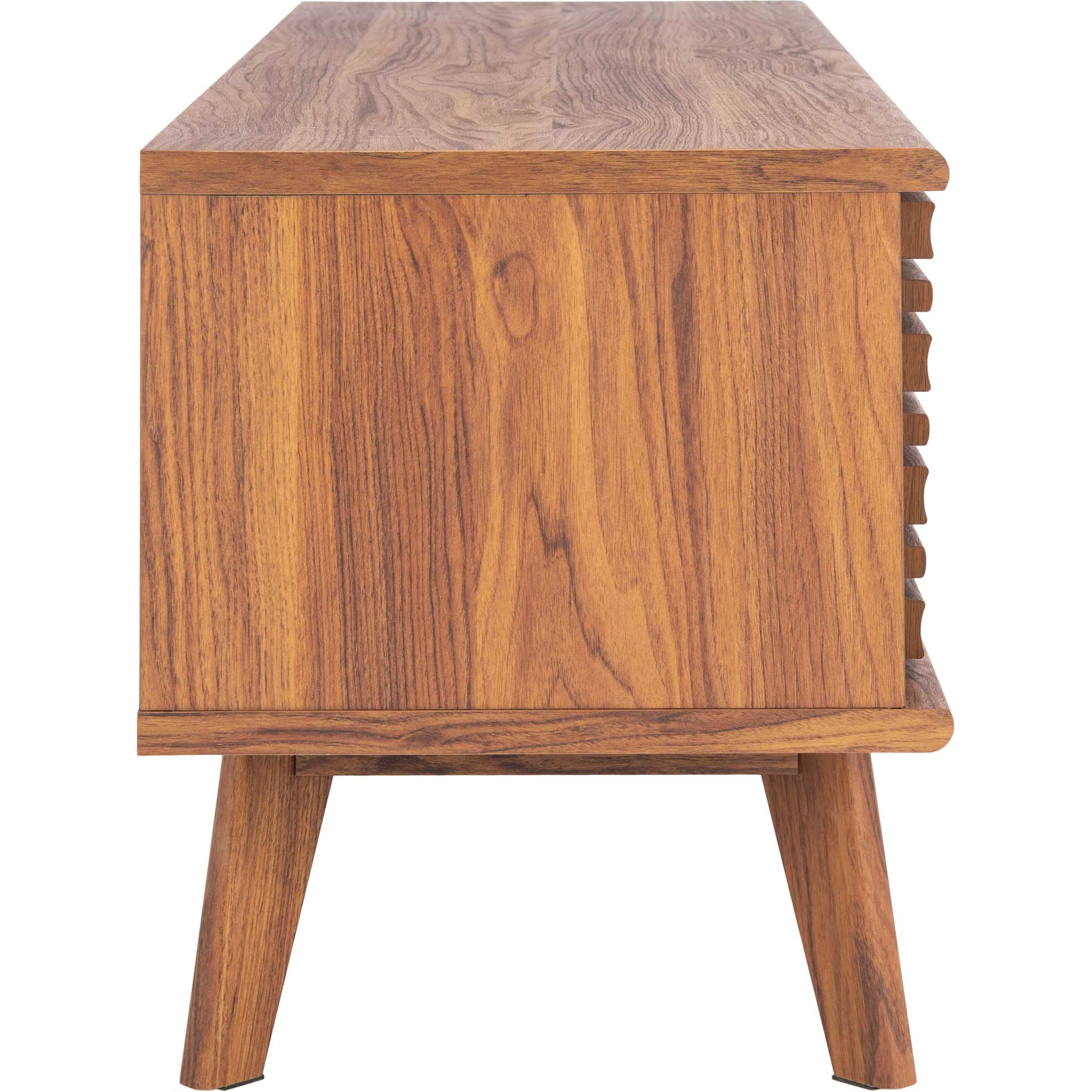 Audra 2 Shelf Media Stand Walnut - Image 3
