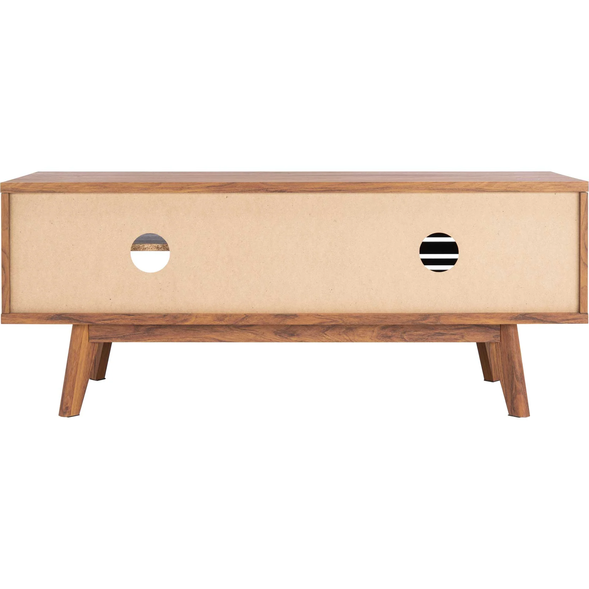 Audra 2 Shelf Media Stand Walnut - Image 4
