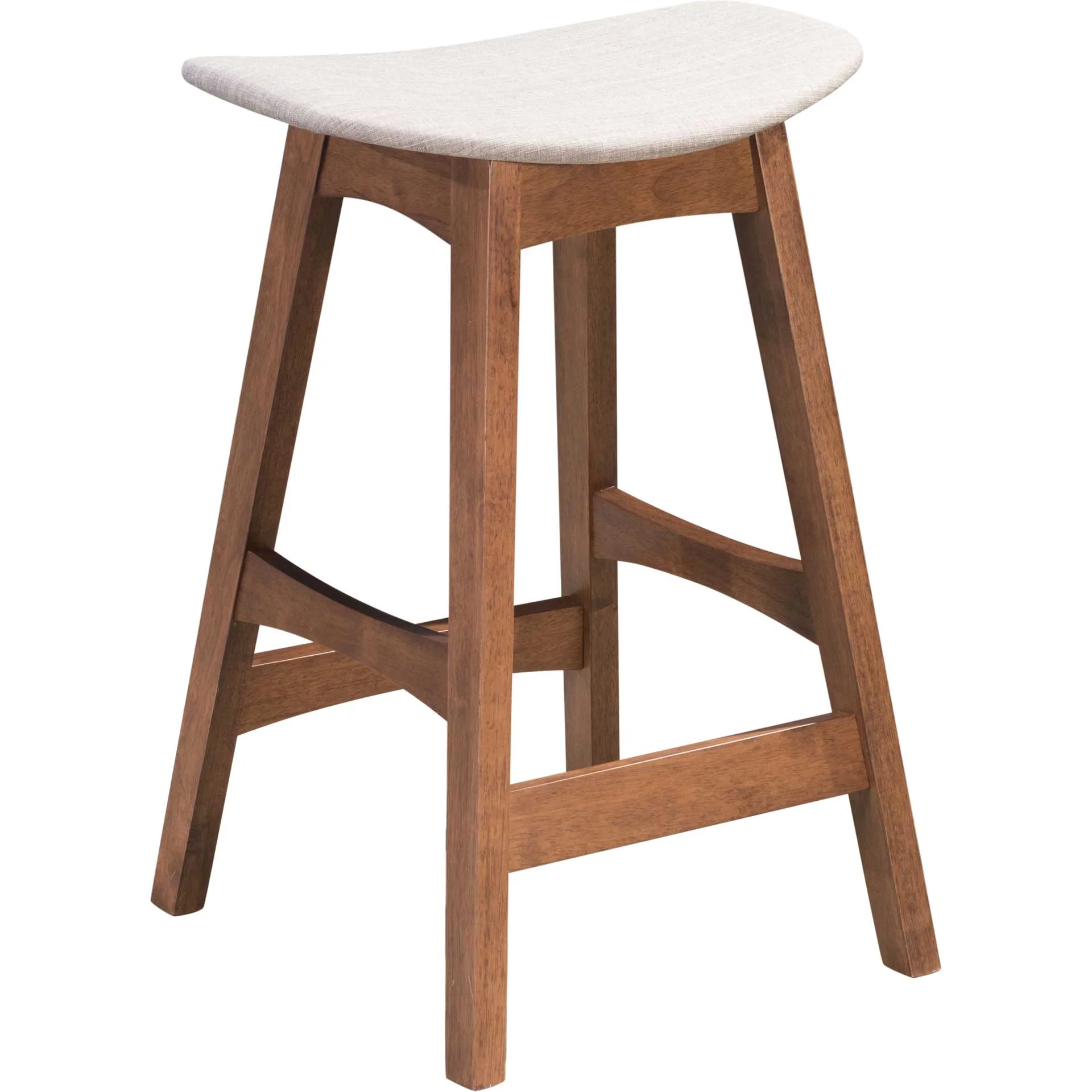 Audrey Barstool Dove Gray/Walnut - Image 6