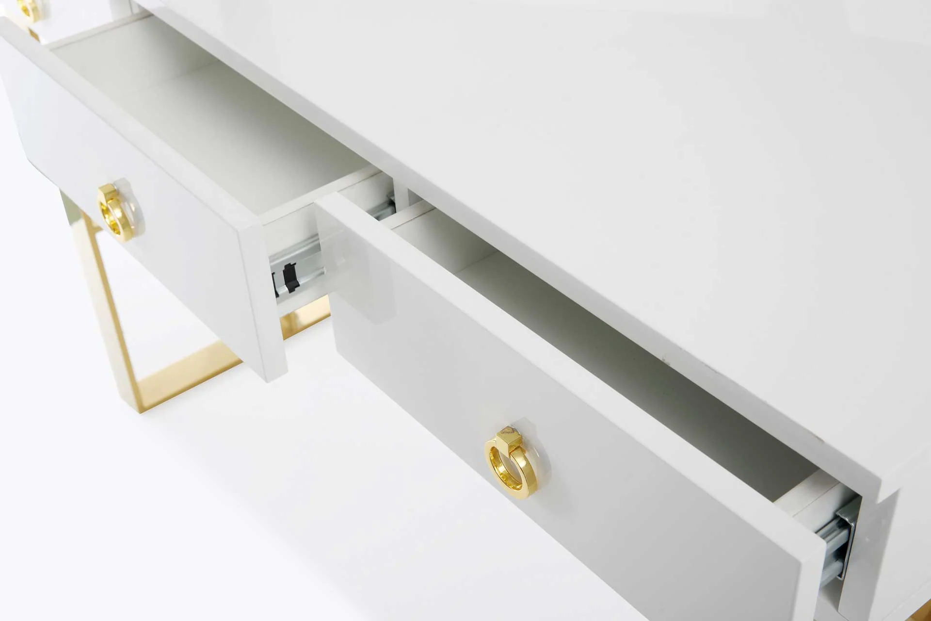 Audrina Lacquer Desk White - Image 7