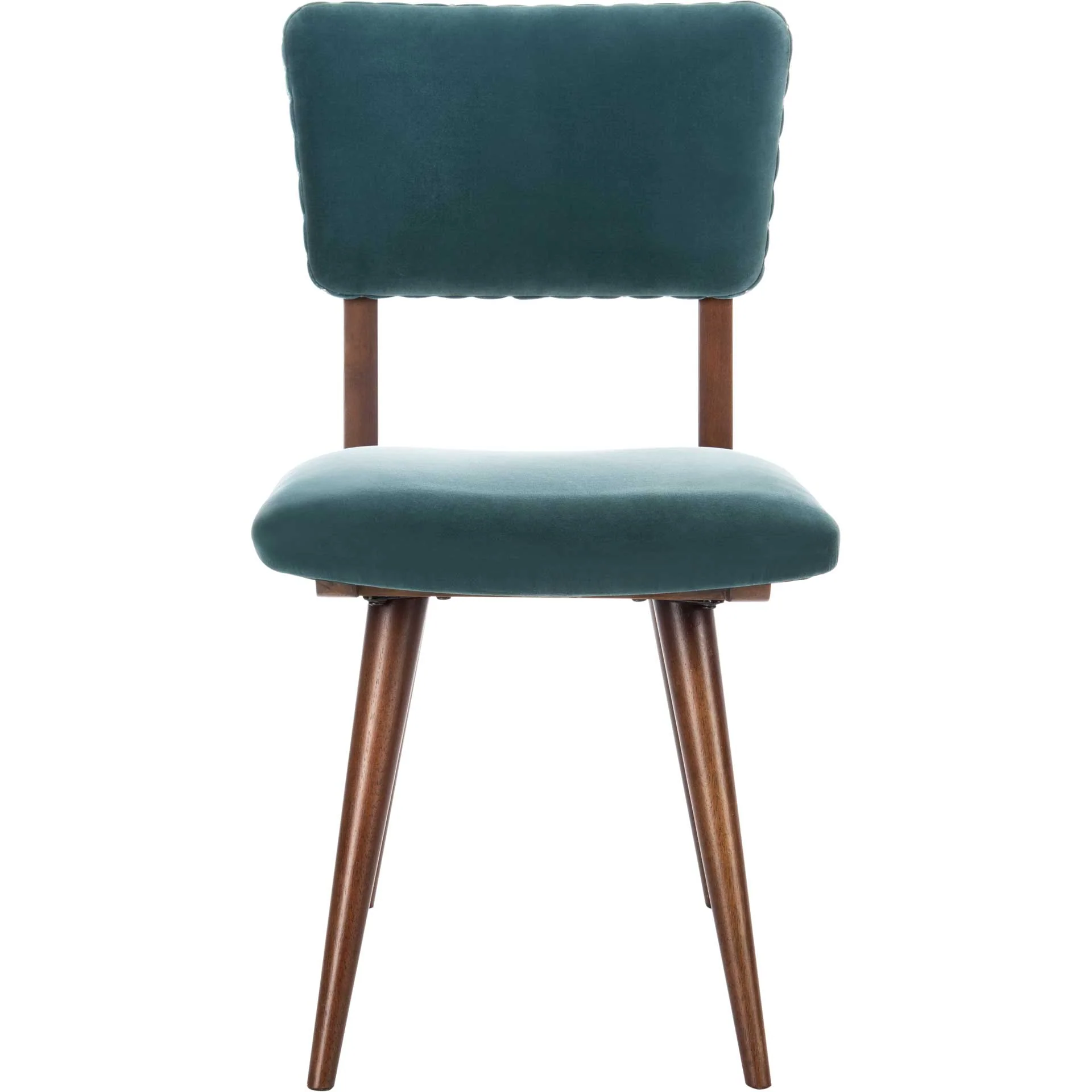 August Dining Chair Dark Teal/Dark Walnut (Set of 2) - Image 3