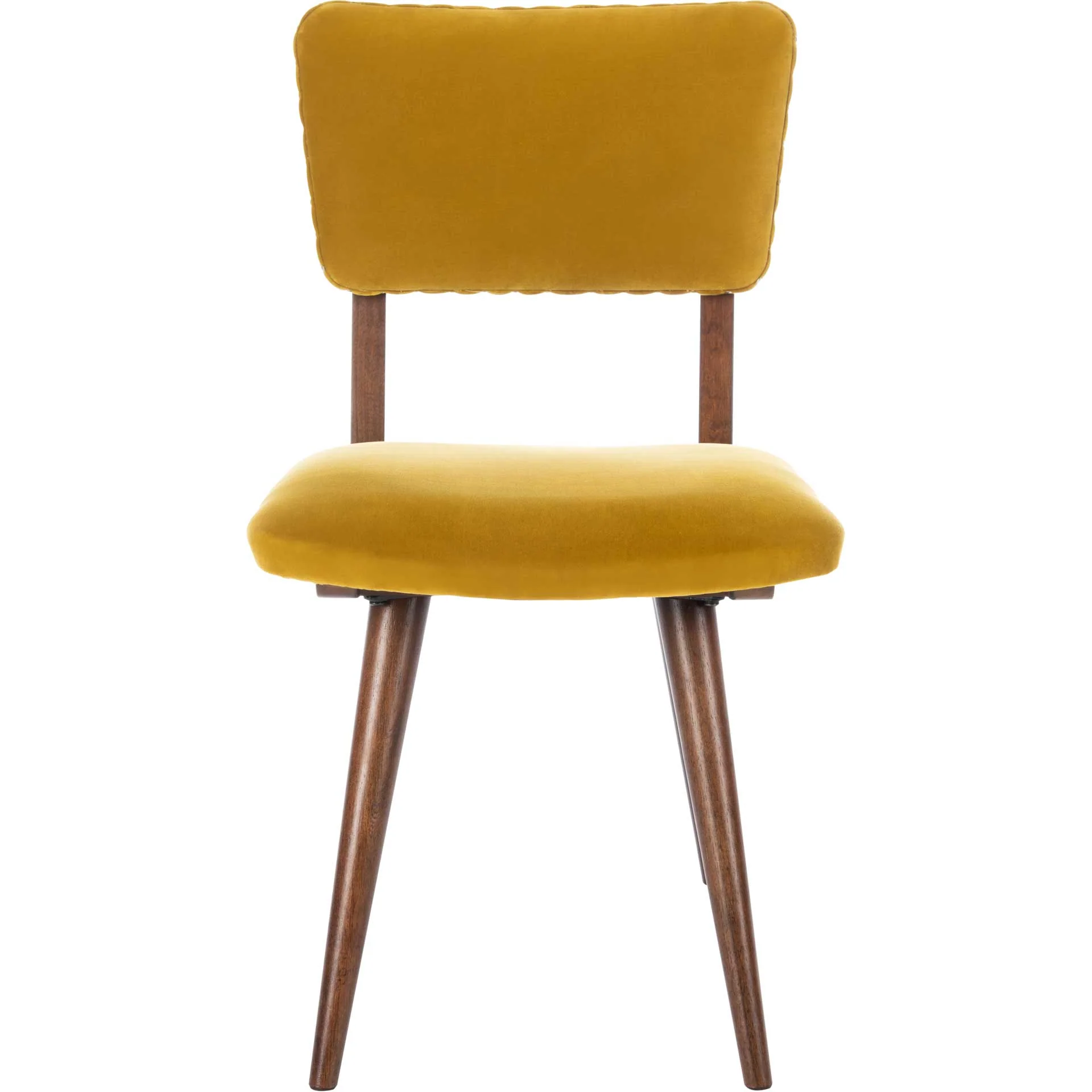 August Dining Chair Gold/Dark Walnut (Set of 2) - Image 3
