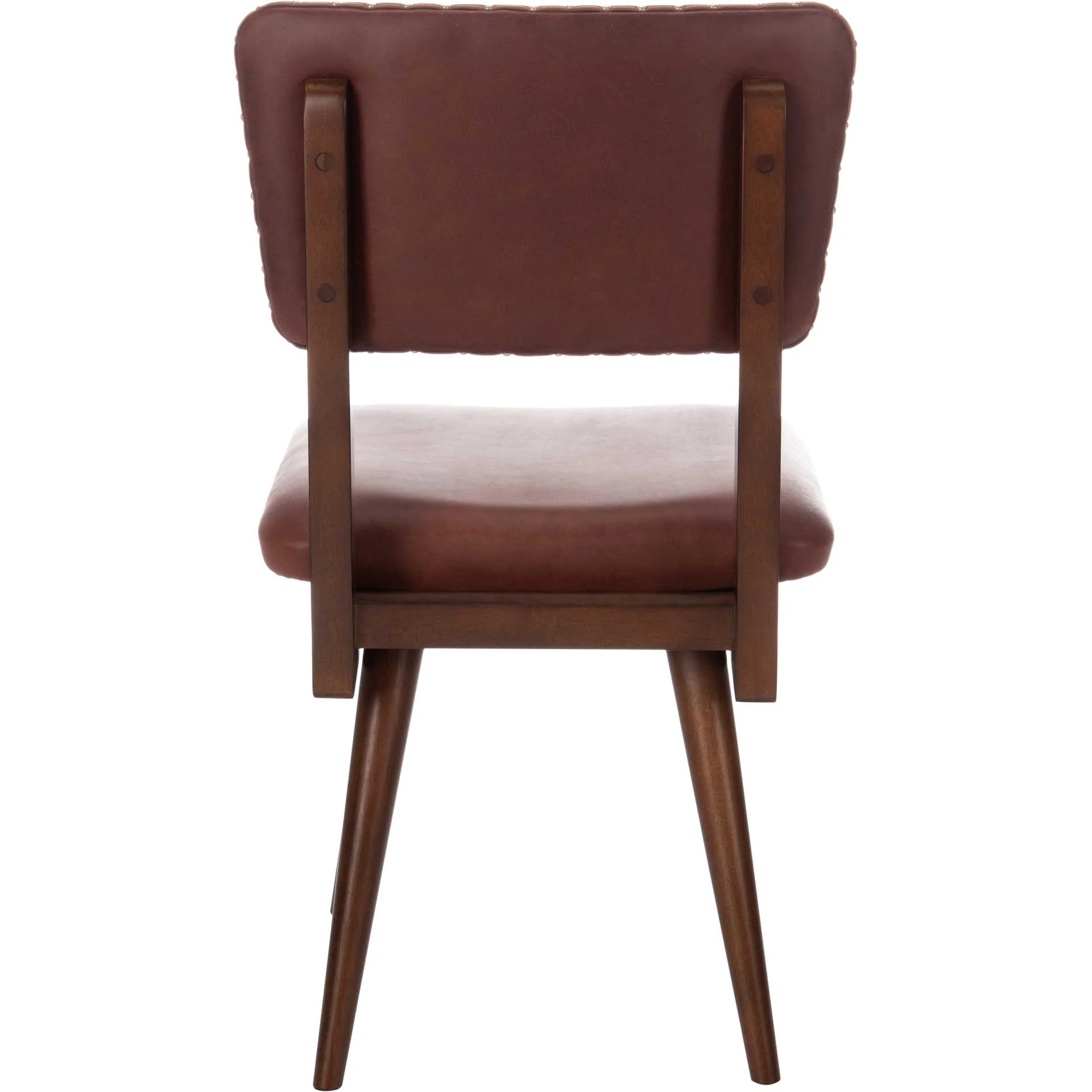 August Dining Chair Oxblood/Dark Walnut (Set of 2) - Image 5