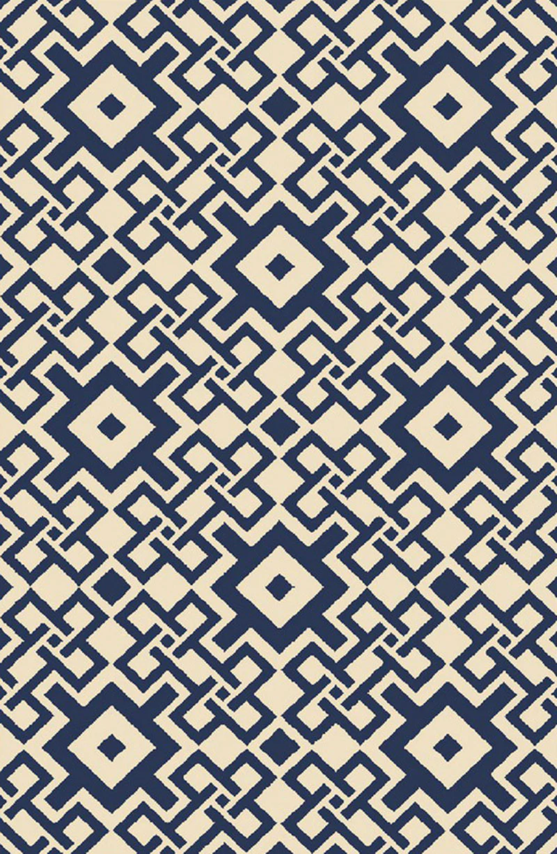Aura Cobalt/Beige Area Rug - Image 2