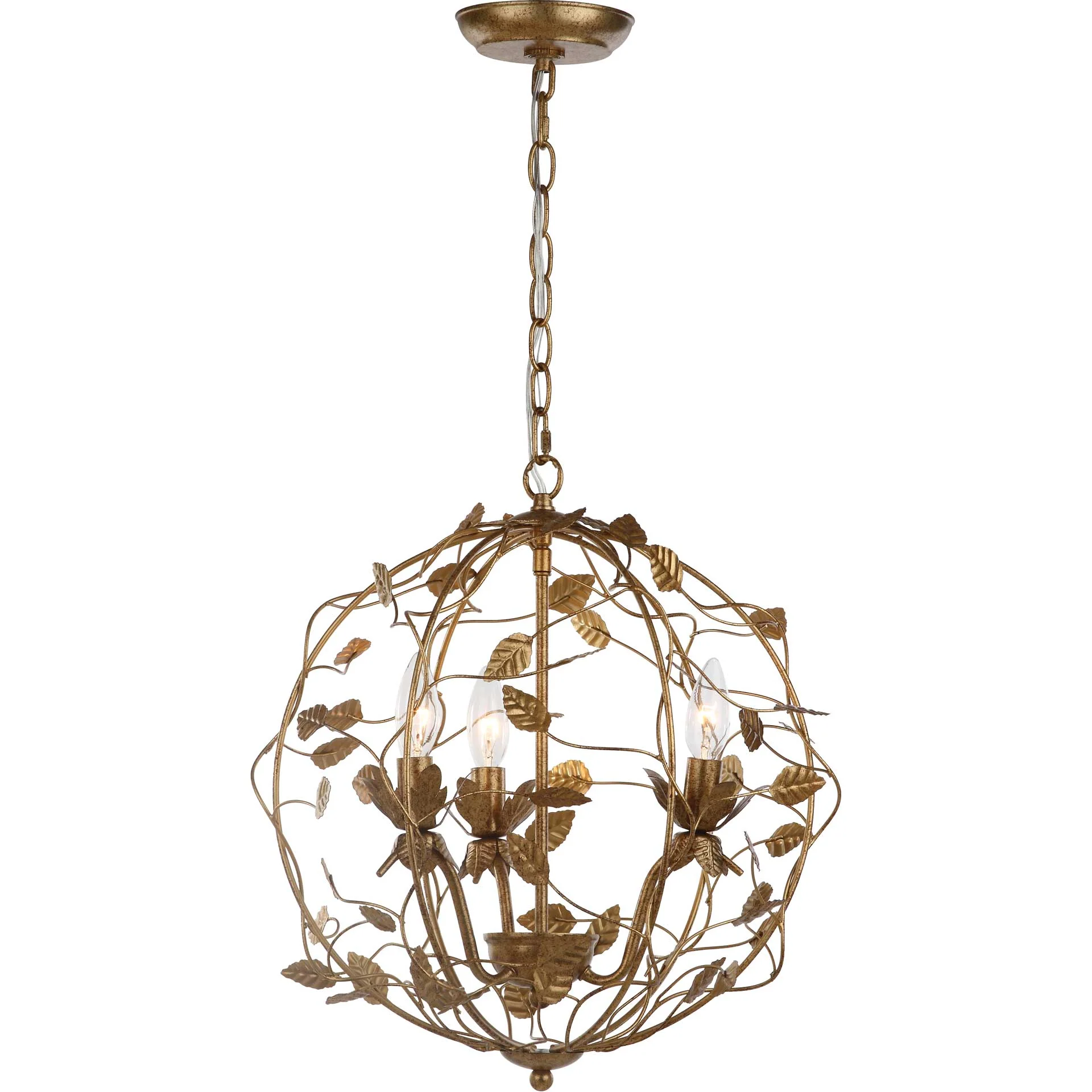 Aurelia Cage Chandelier Gold Leaf - Image 2