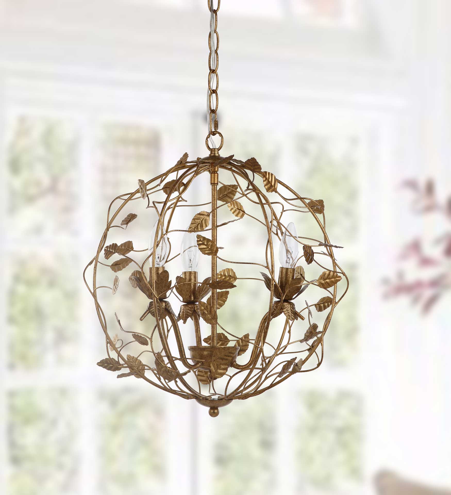 Aurelia Cage Chandelier Gold Leaf - Image 3