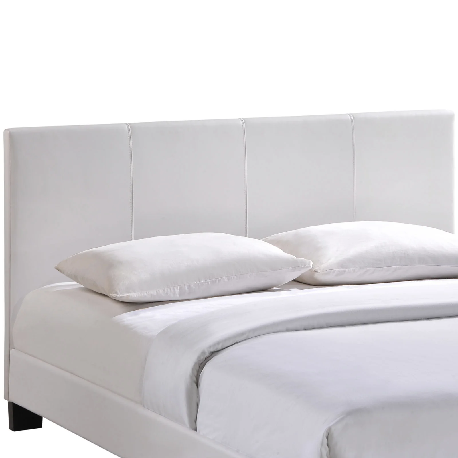 Austin Queen Vinyl Bed White - Image 2