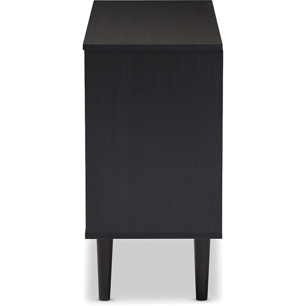 Austin Sideboard Cabinet Black/Walnut - Image 4