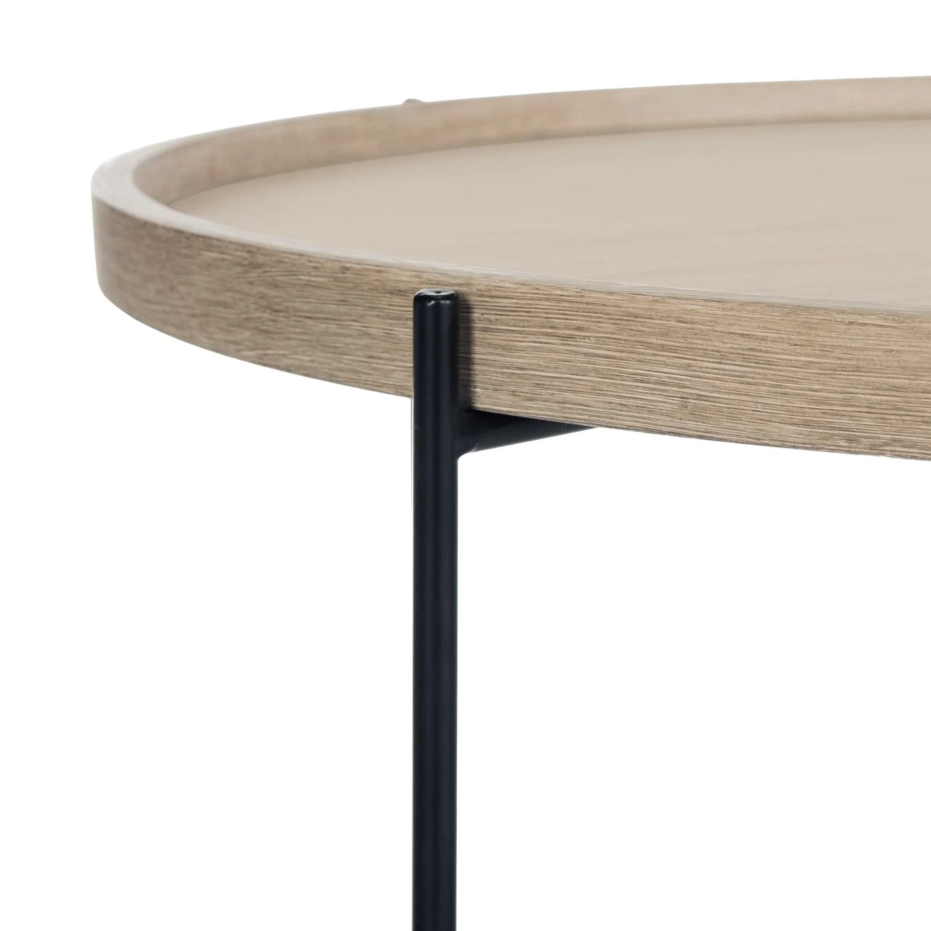 Auteur Wood Accent Table Light Oak/Black - Image 3